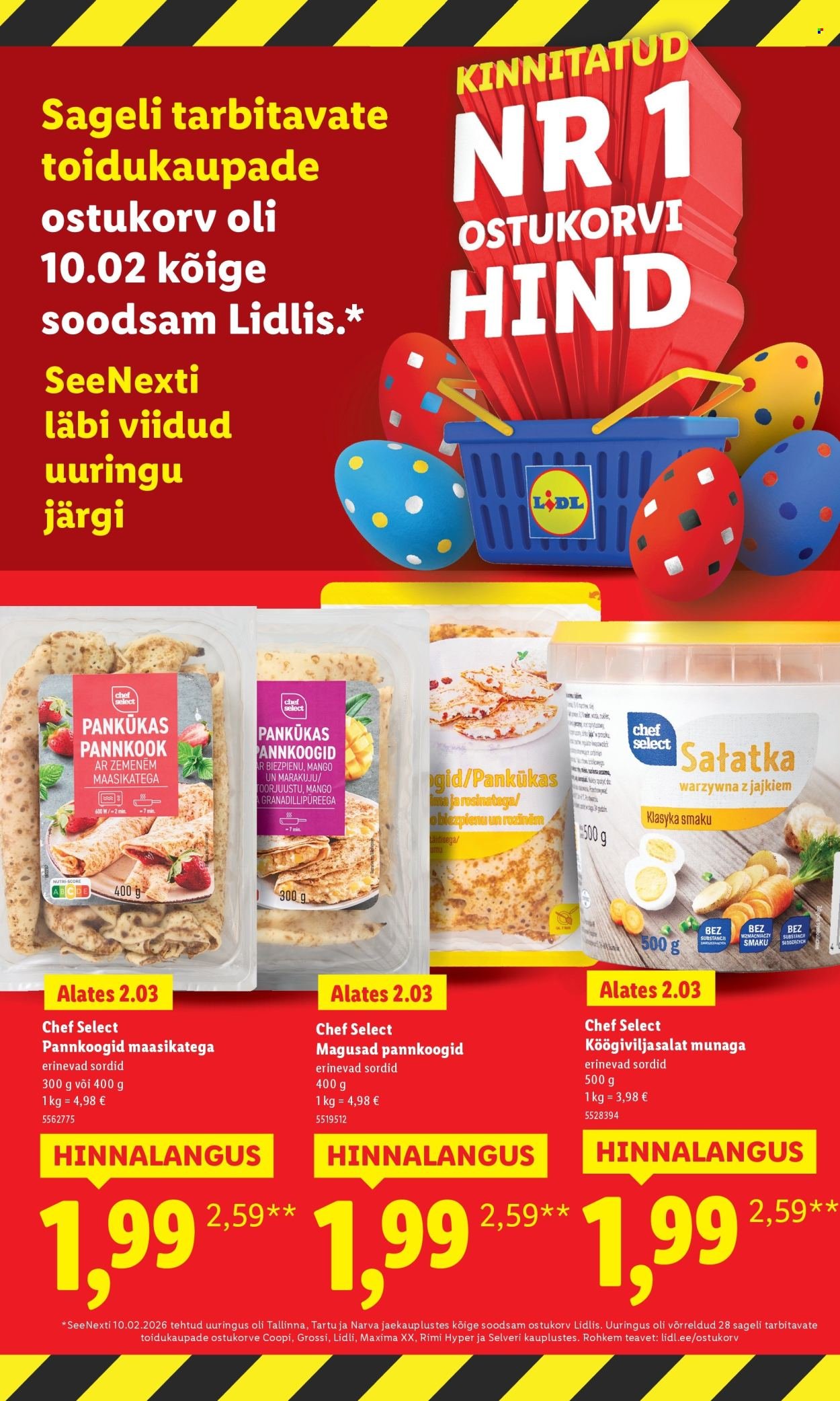 LIDL kliendileht - Suur hinnalangus Alates