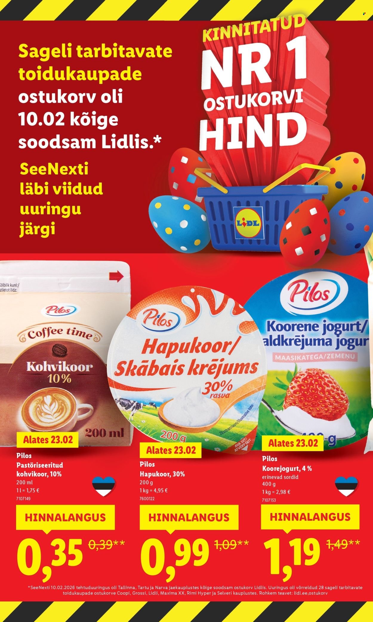 LIDL kliendileht - Suur hinnalangus Alates