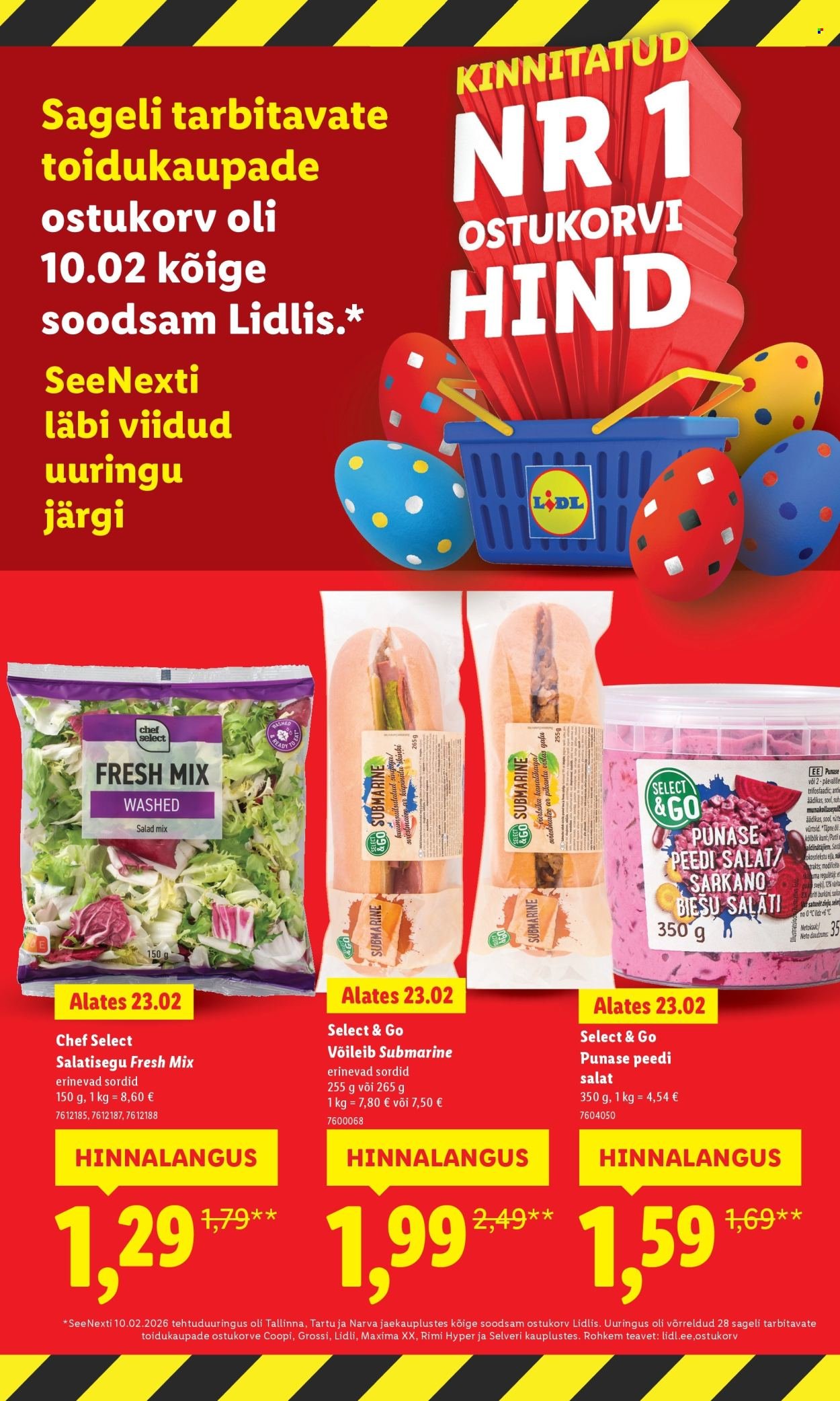 LIDL kliendileht - Suur hinnalangus Alates