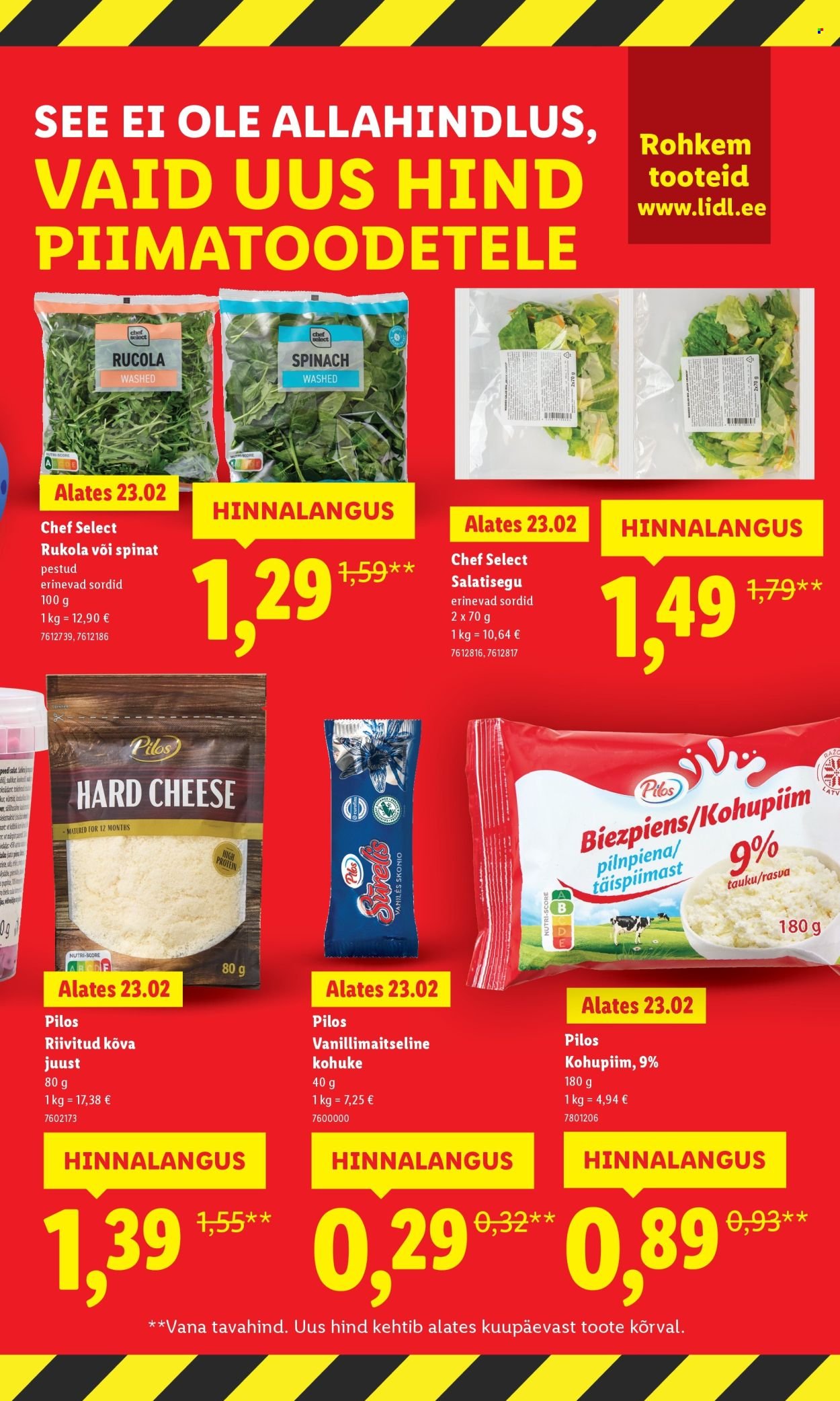 LIDL kliendileht - Suur hinnalangus Alates