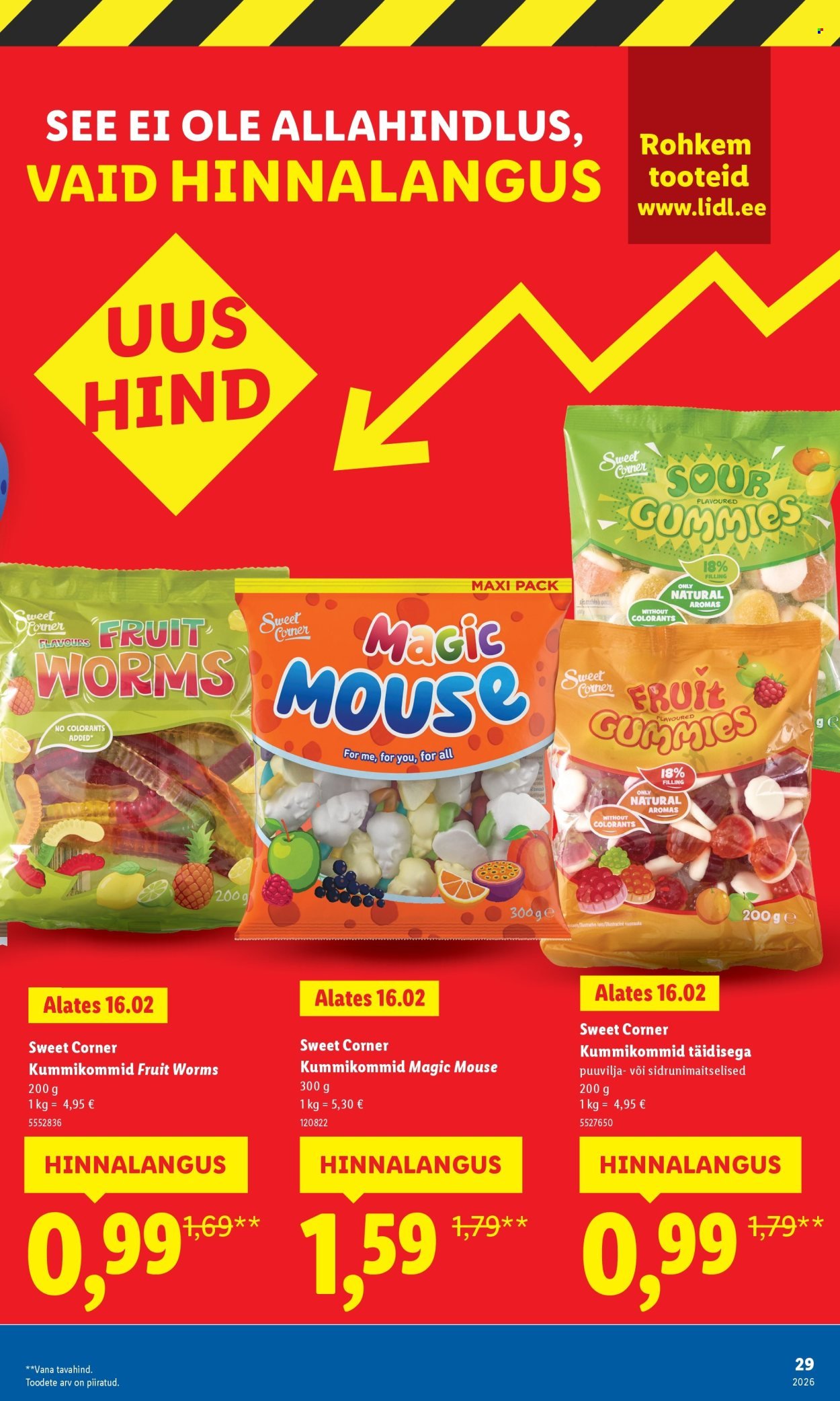 LIDL kliendileht - Suur hinnalangus Alates