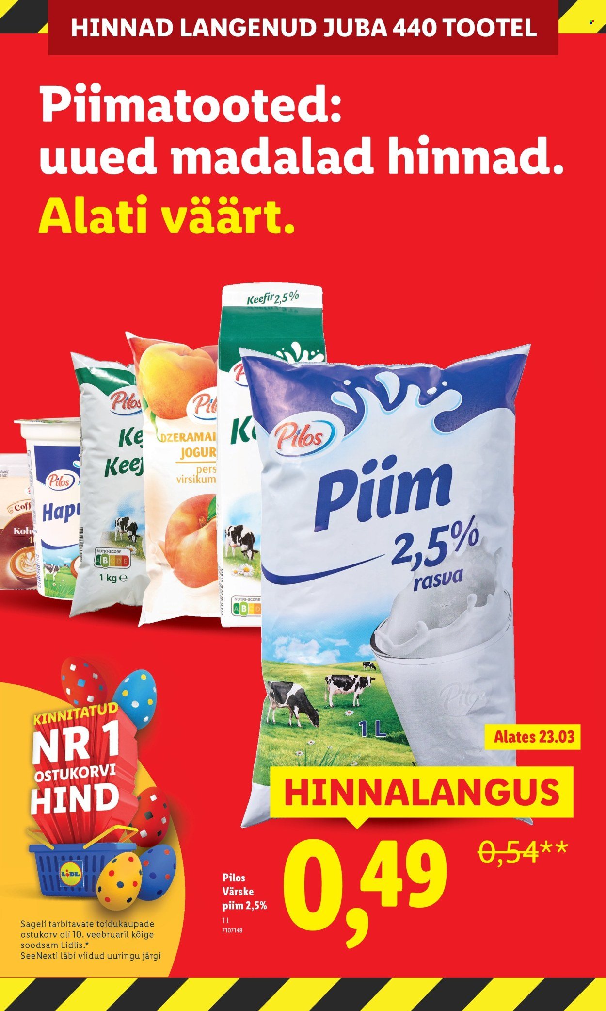 LIDL kliendileht - Suur hinnalangus Alates