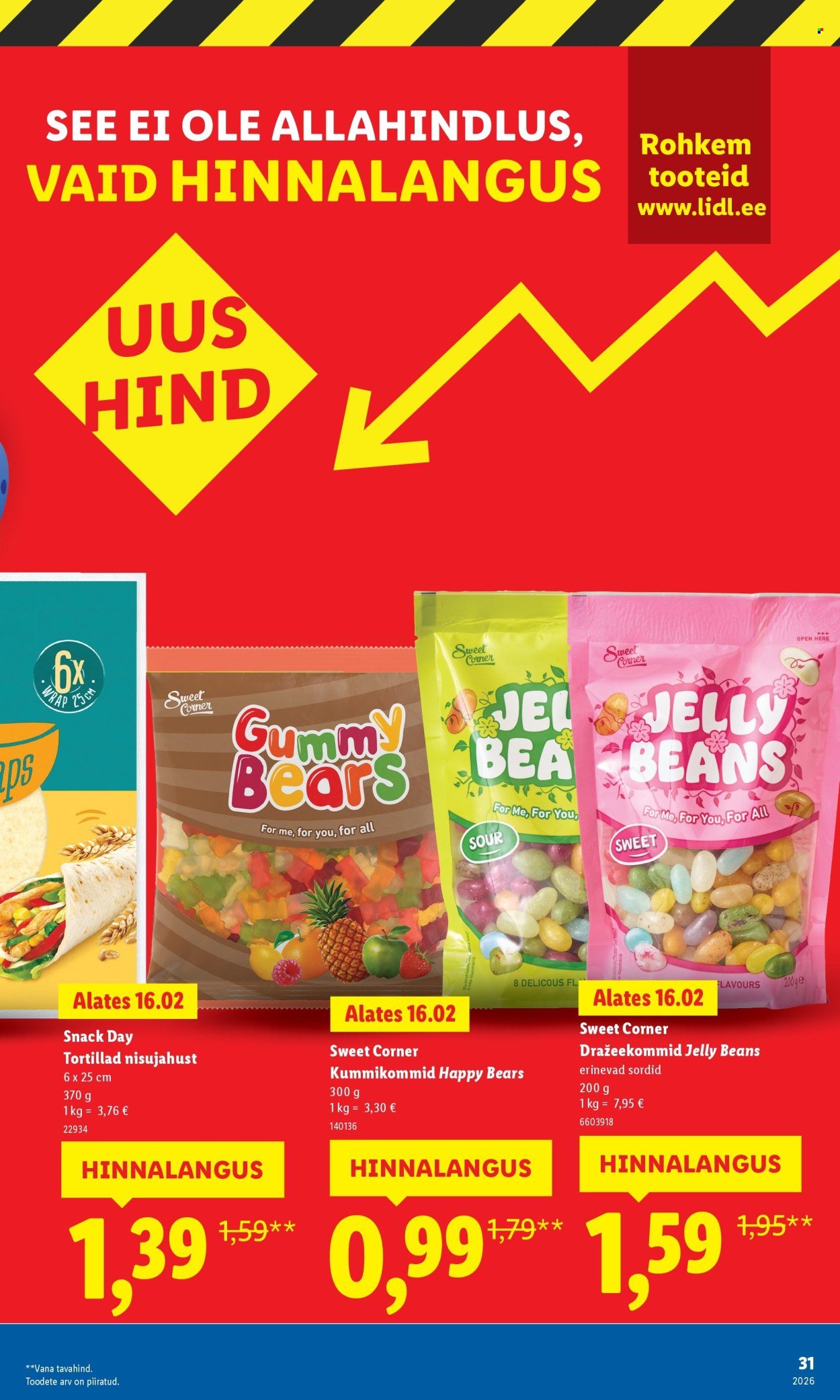 LIDL kliendileht - Suur hinnalangus Alates
