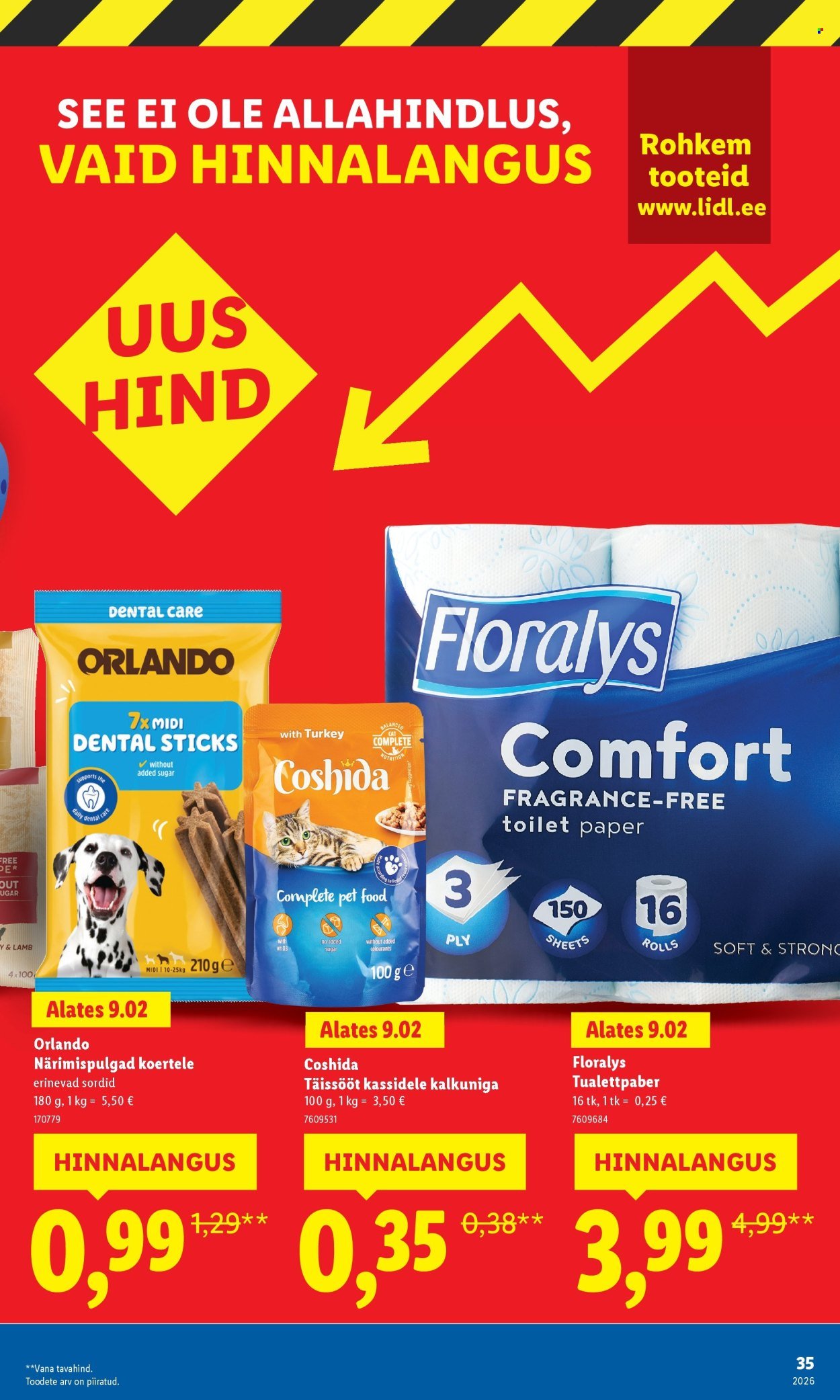 LIDL kliendileht - Suur hinnalangus Alates