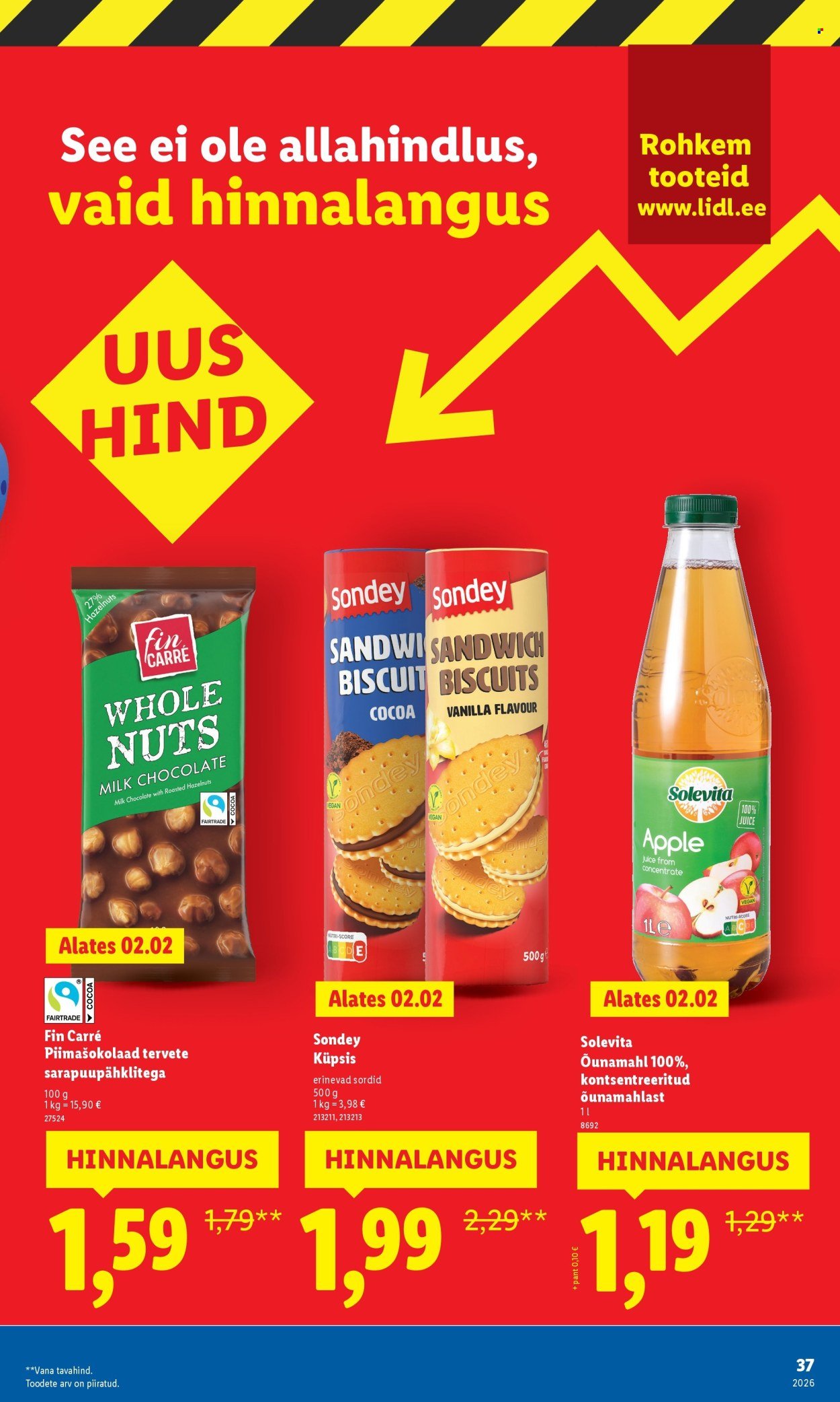LIDL kliendileht - Suur hinnalangus Alates