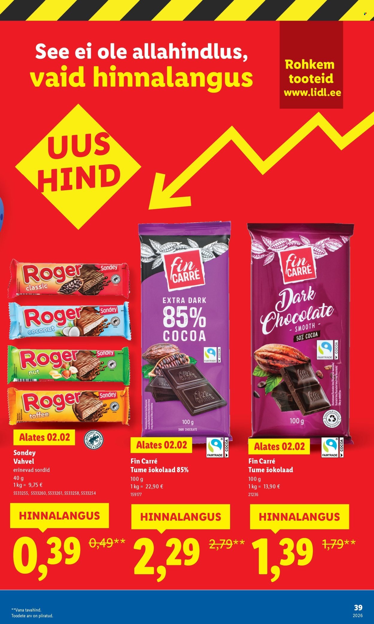LIDL kliendileht - Suur hinnalangus Alates