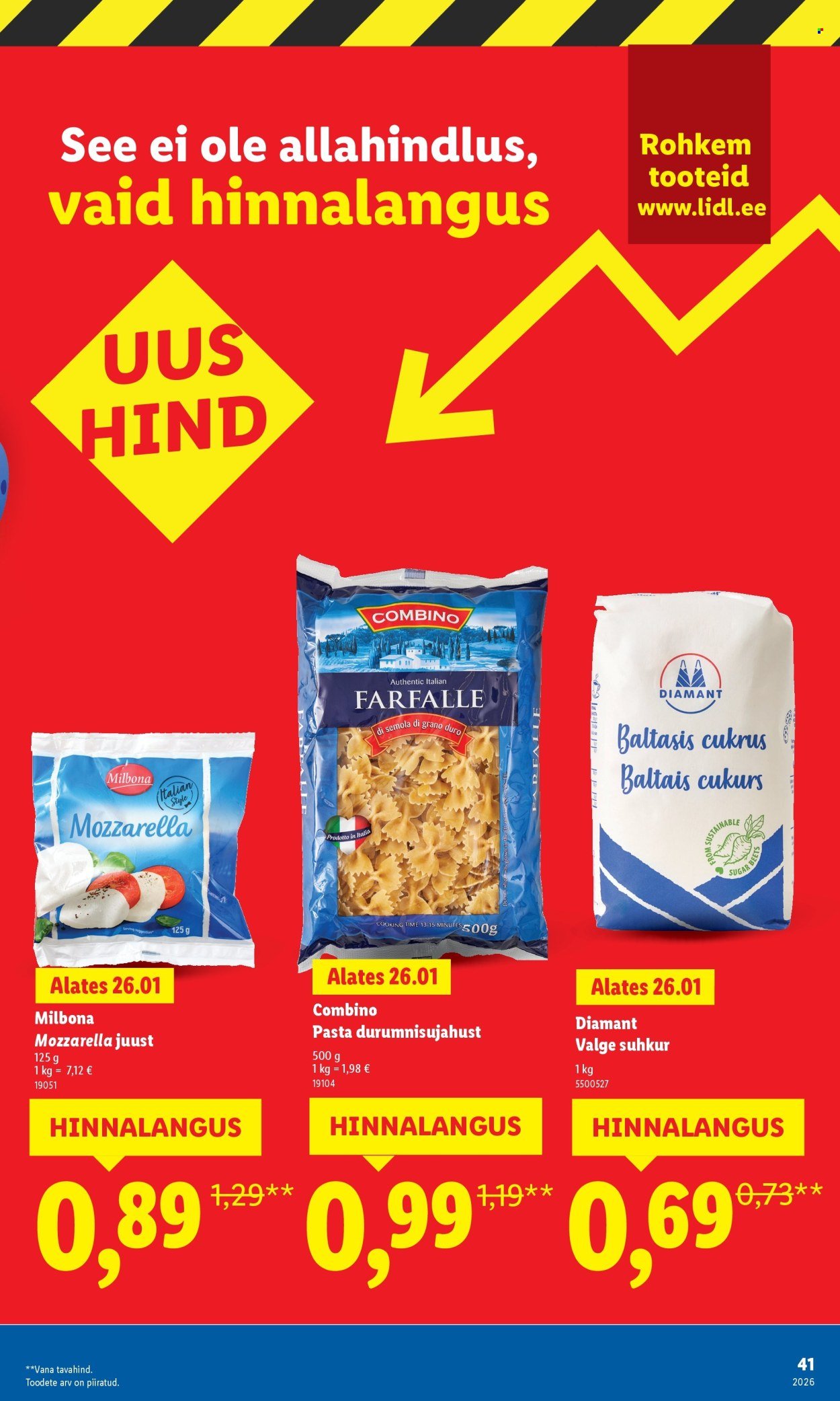 LIDL kliendileht - Suur hinnalangus Alates