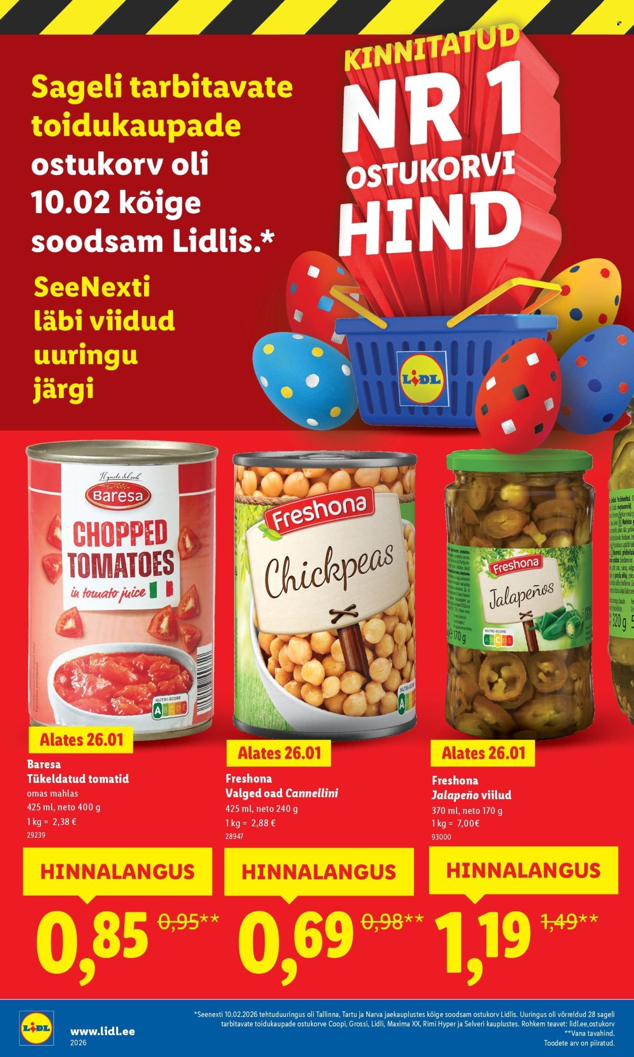 LIDL kliendileht - Suur hinnalangus Alates