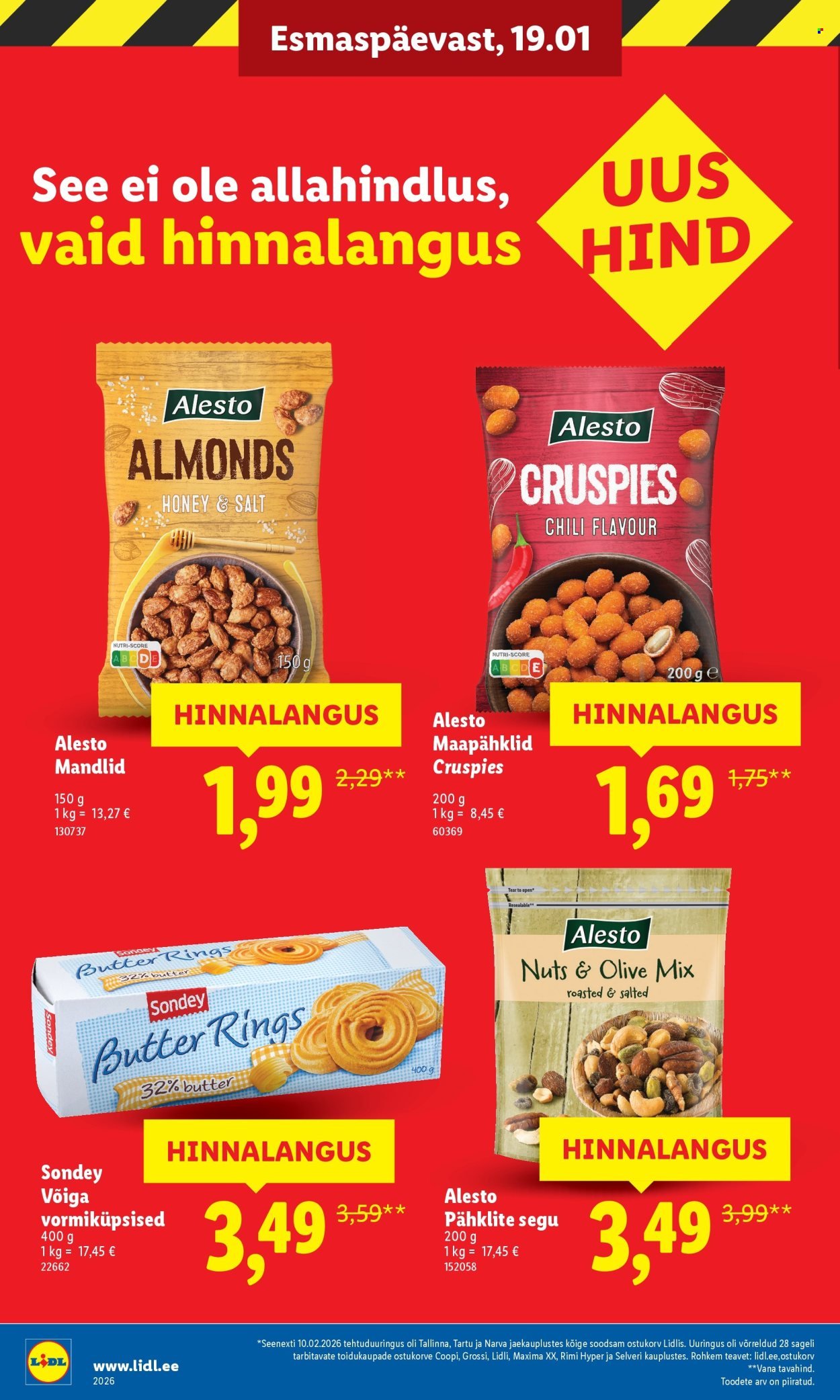 LIDL kliendileht - Suur hinnalangus Alates