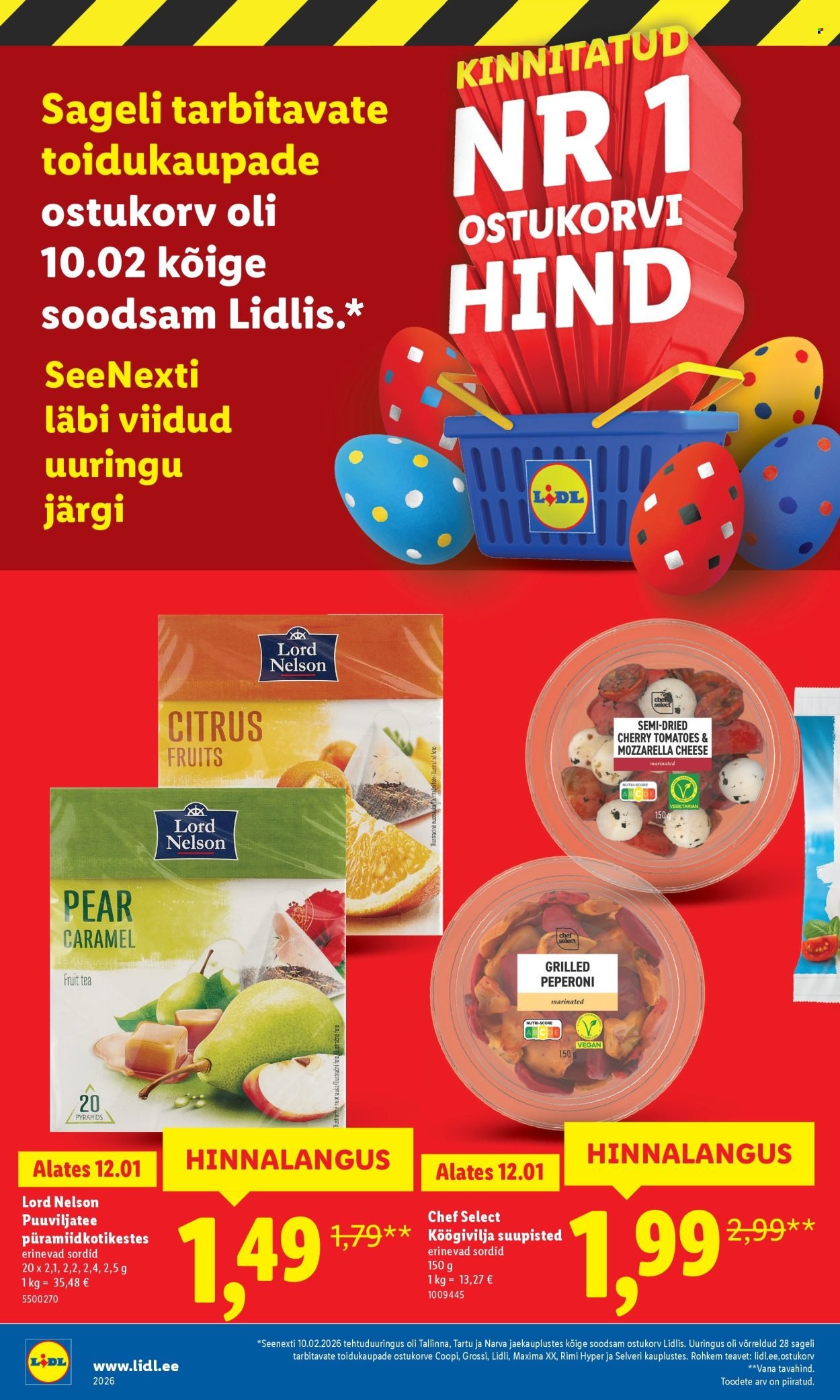 LIDL kliendileht - Suur hinnalangus Alates