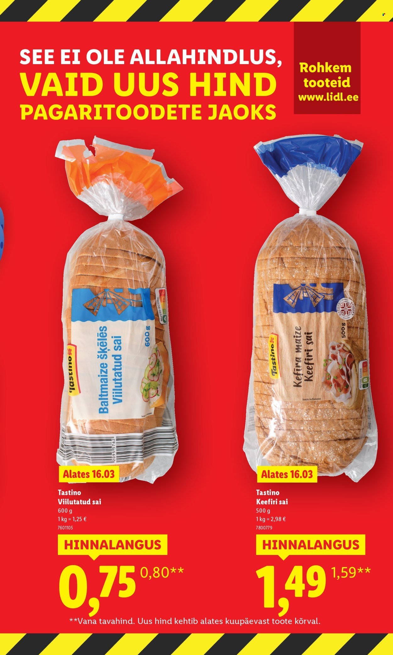 LIDL kliendileht - Suur hinnalangus Alates