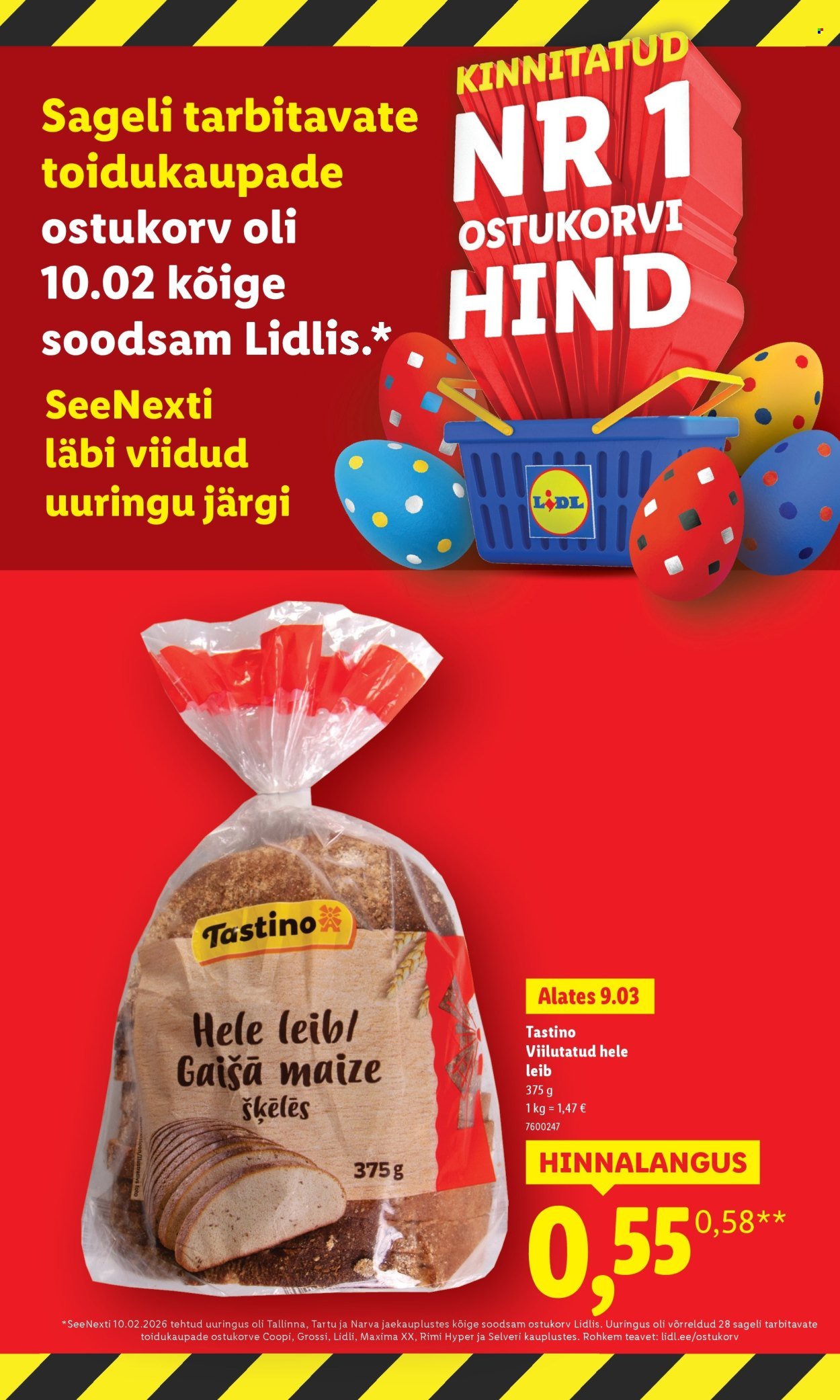 LIDL kliendileht - Suur hinnalangus Alates