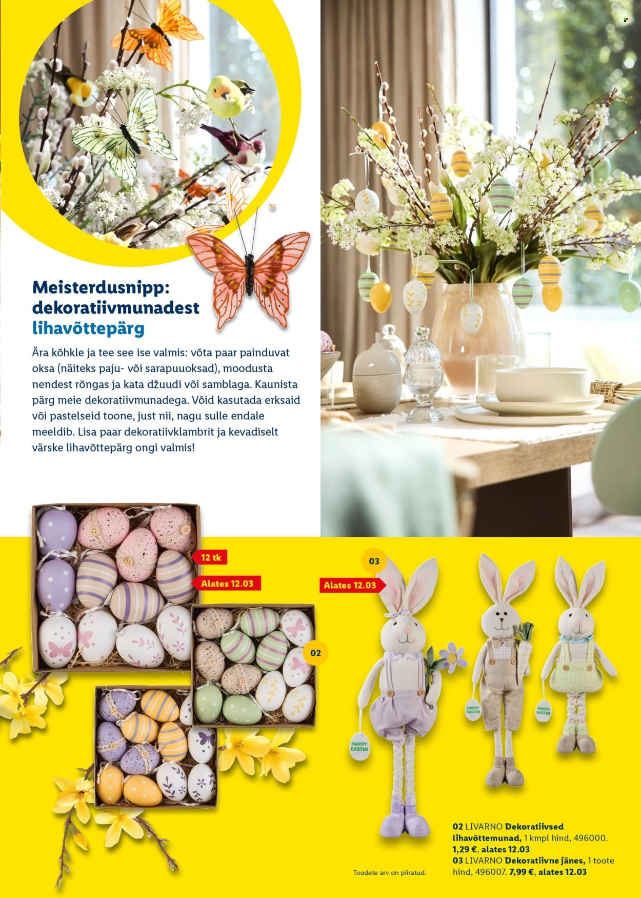 LIDL kliendileht - Rõõmu täis lihavõtted