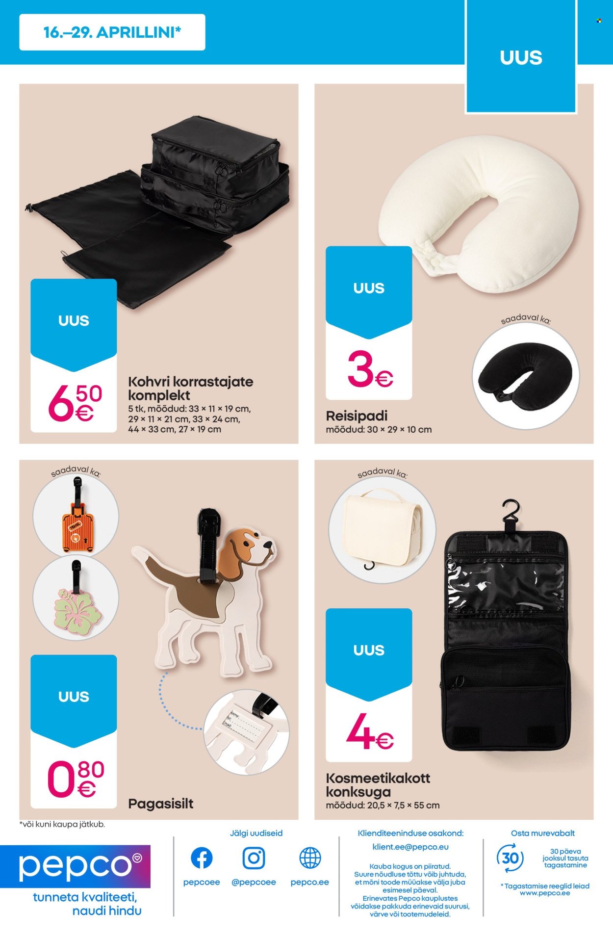 PEPCO kliendileht - T-särgid ja lühikesed püksid