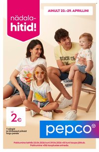 PEPCO kliendileht - T-särgid ja lühikesed püksid