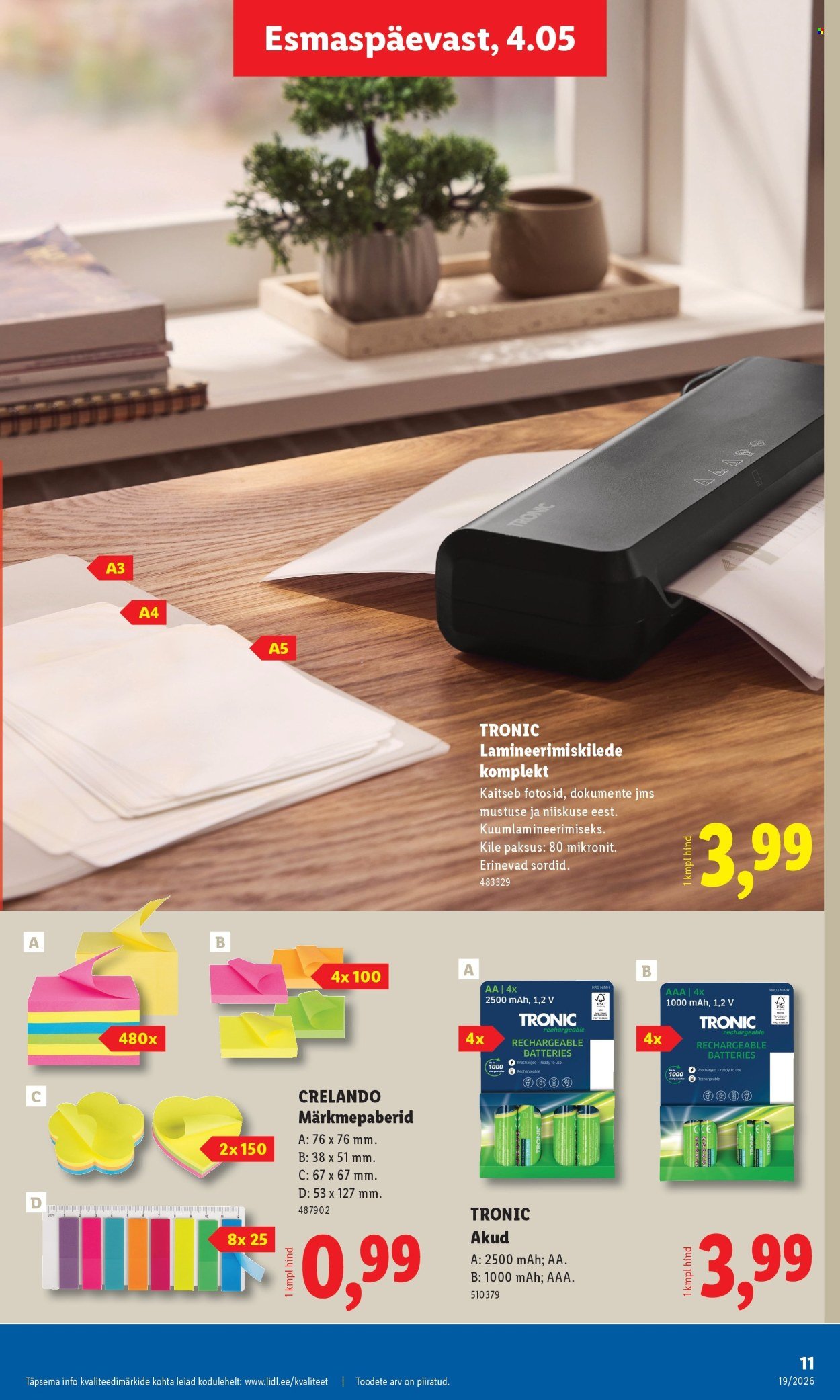 LIDL kliendileht - Tööstuskaupade pakkumised