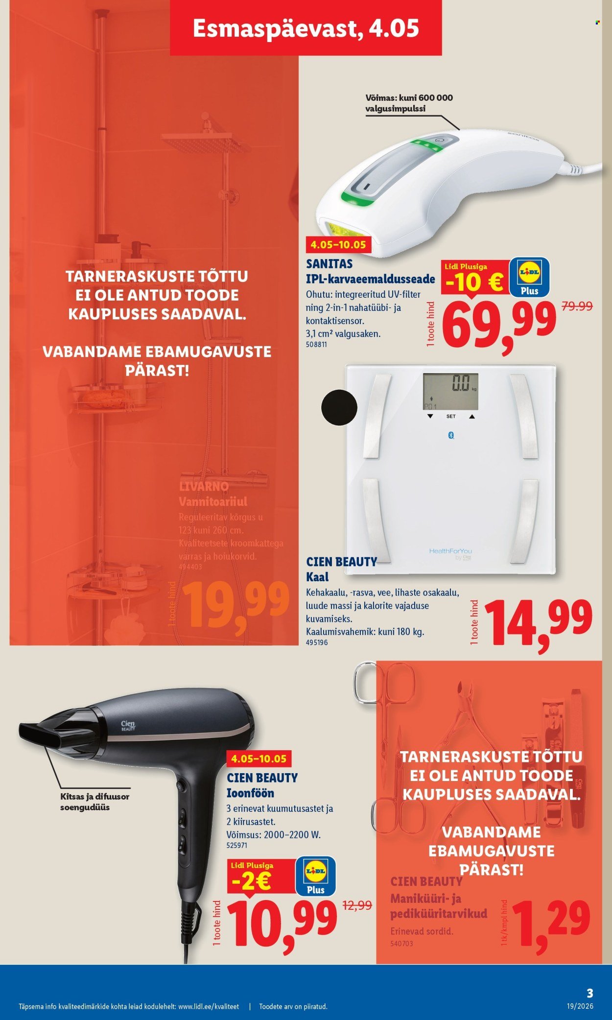 LIDL kliendileht - Tööstuskaupade pakkumised