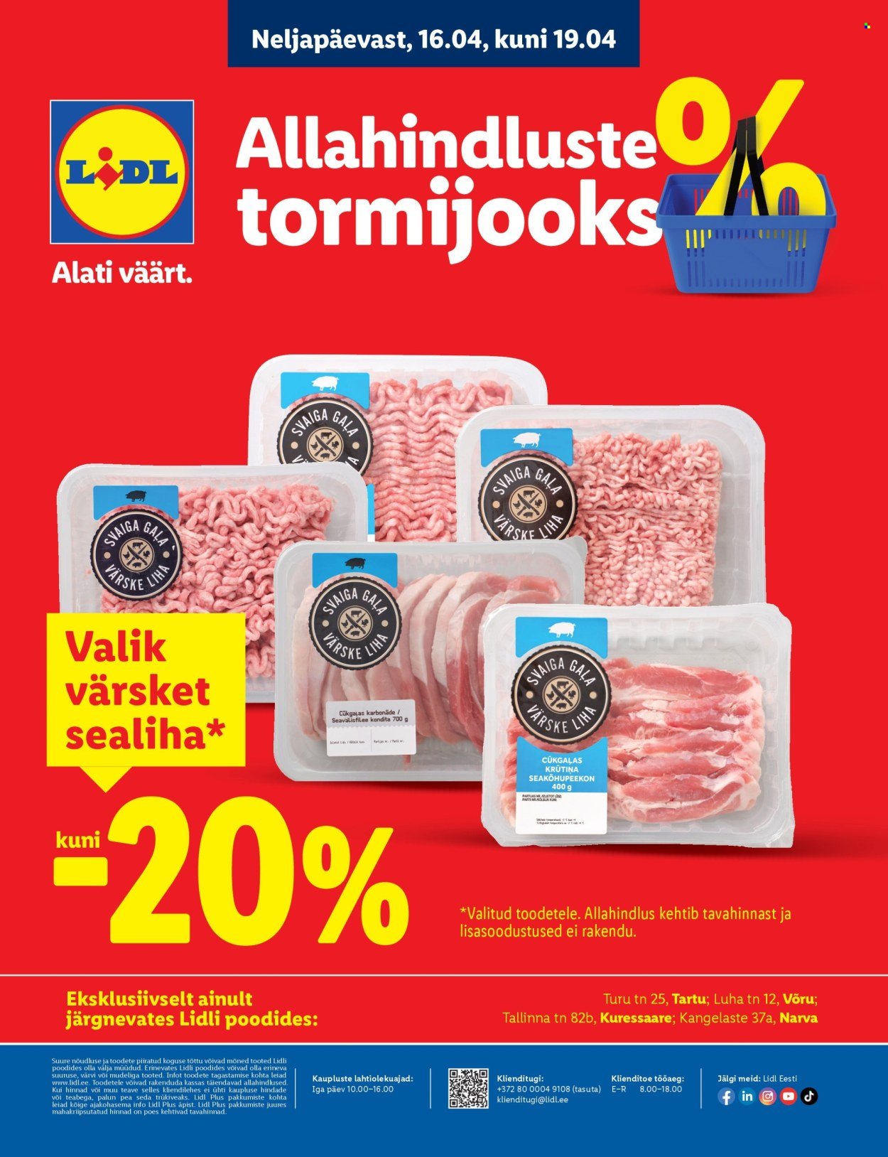 LIDL kliendileht - Allahindluste tormijooks