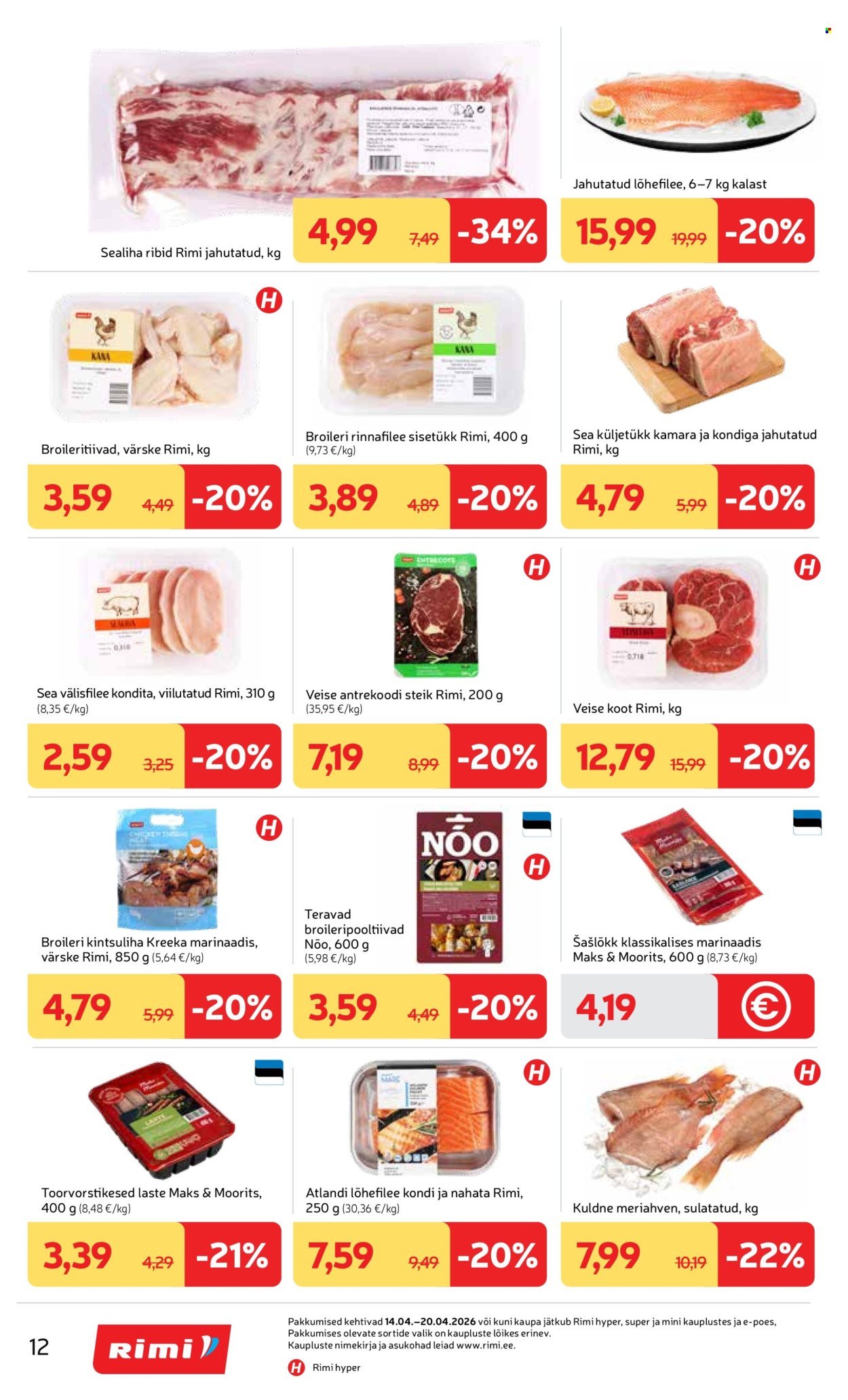 RIMI kliendileht - Kliendileht