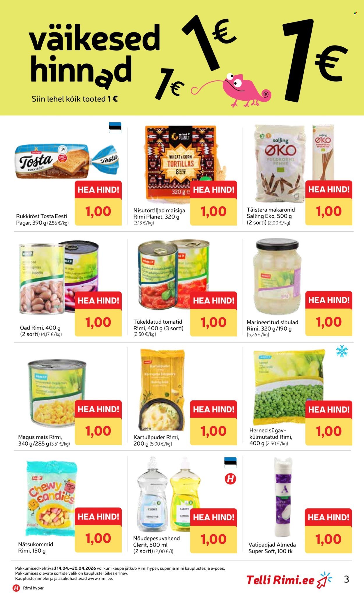 RIMI kliendileht - Kliendileht