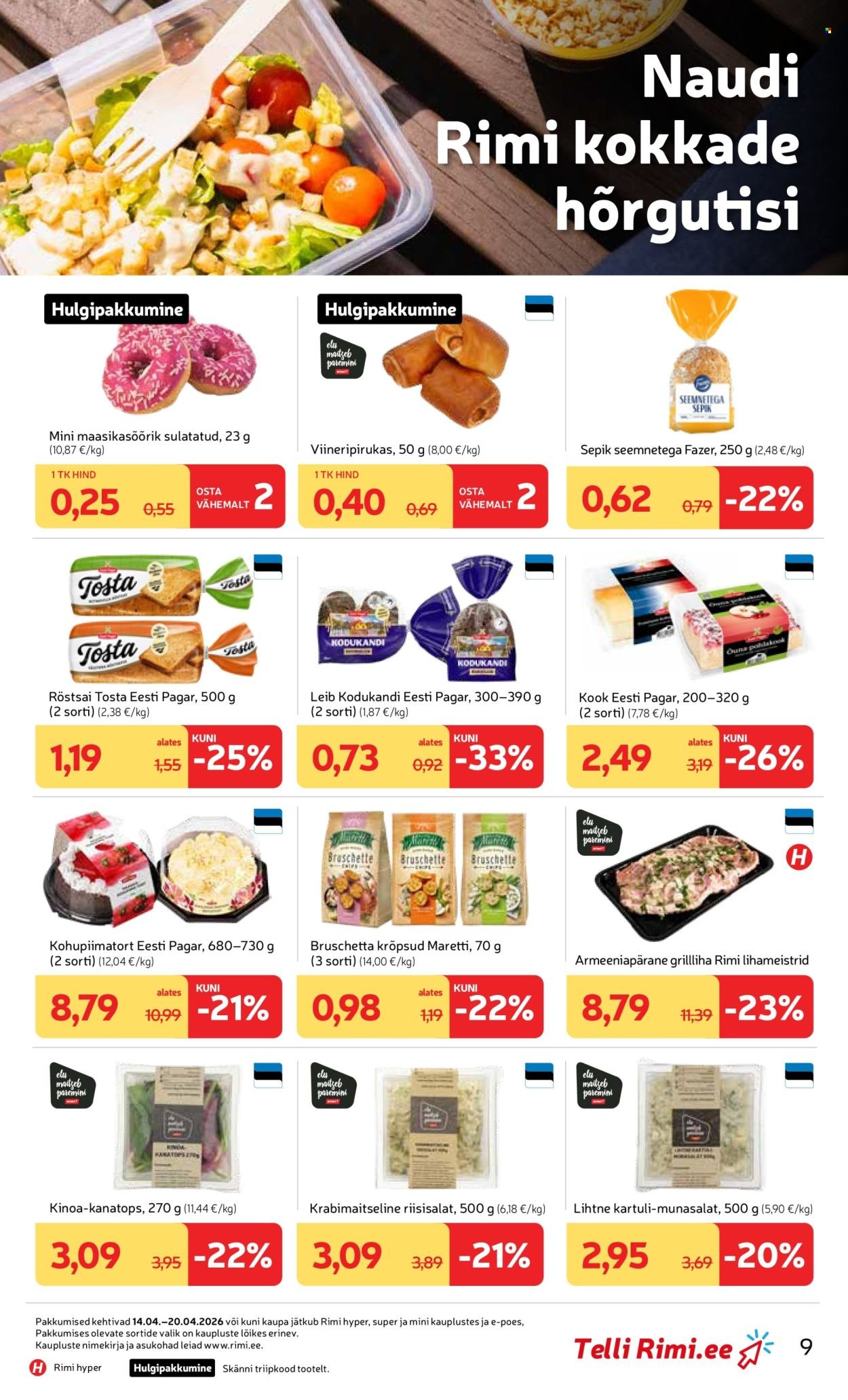 RIMI kliendileht - Kliendileht