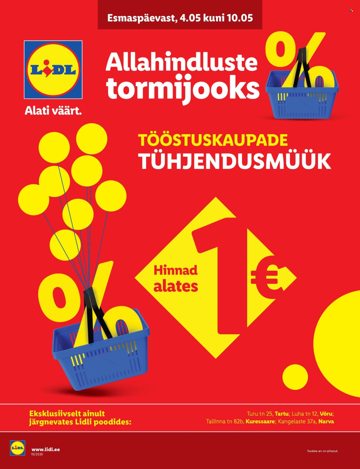 LIDL kliendileht - Allahindluste tormijooks