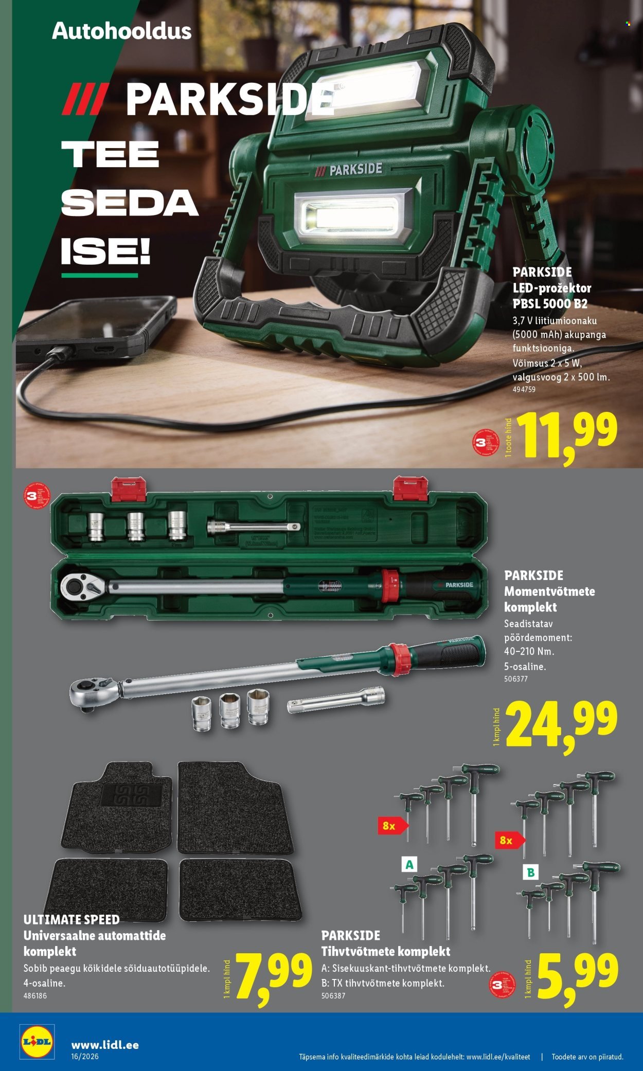 LIDL kliendileht - Tööstuskaupade pakkumised