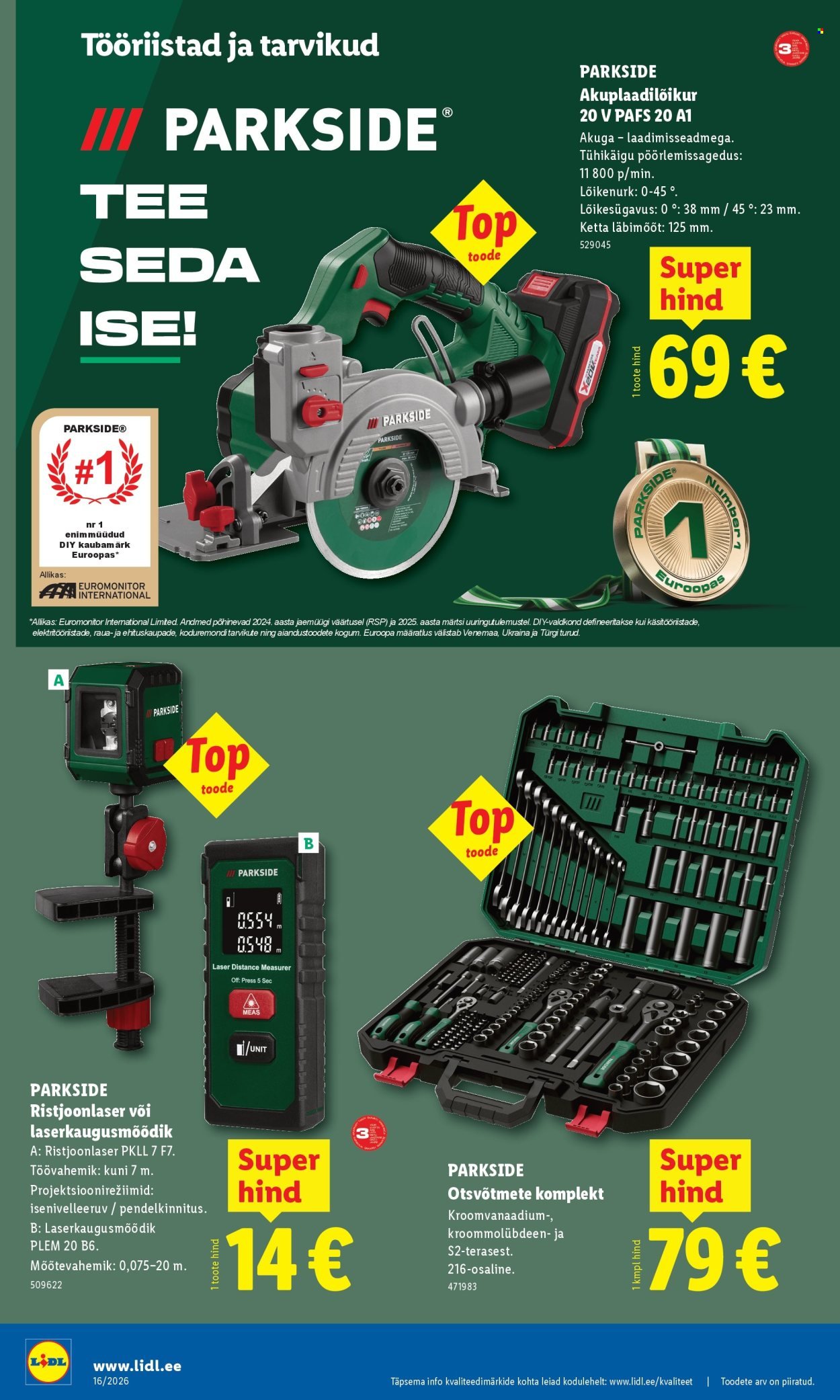 LIDL kliendileht - Tööstuskaupade pakkumised