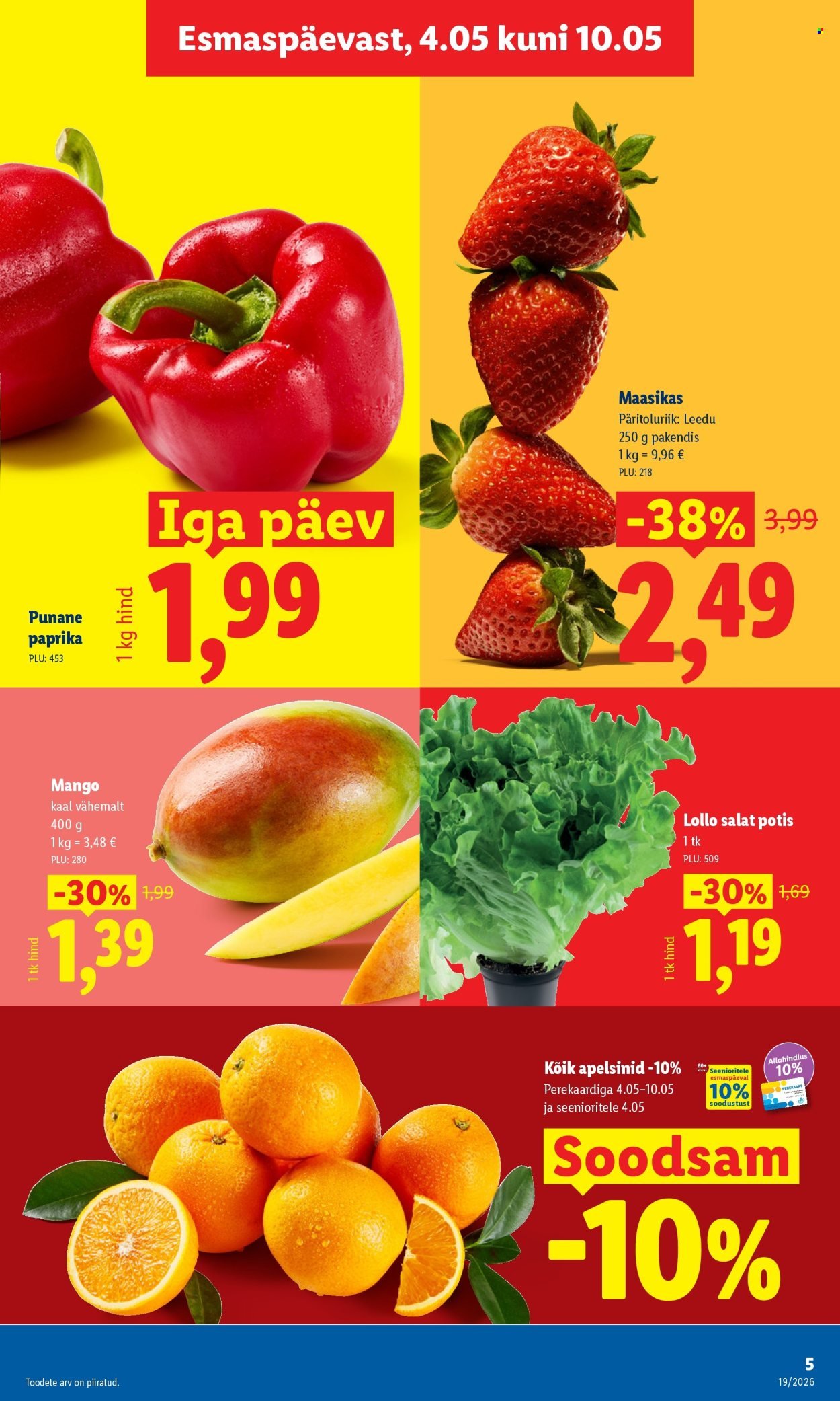 LIDL kliendileht - Kliendileht