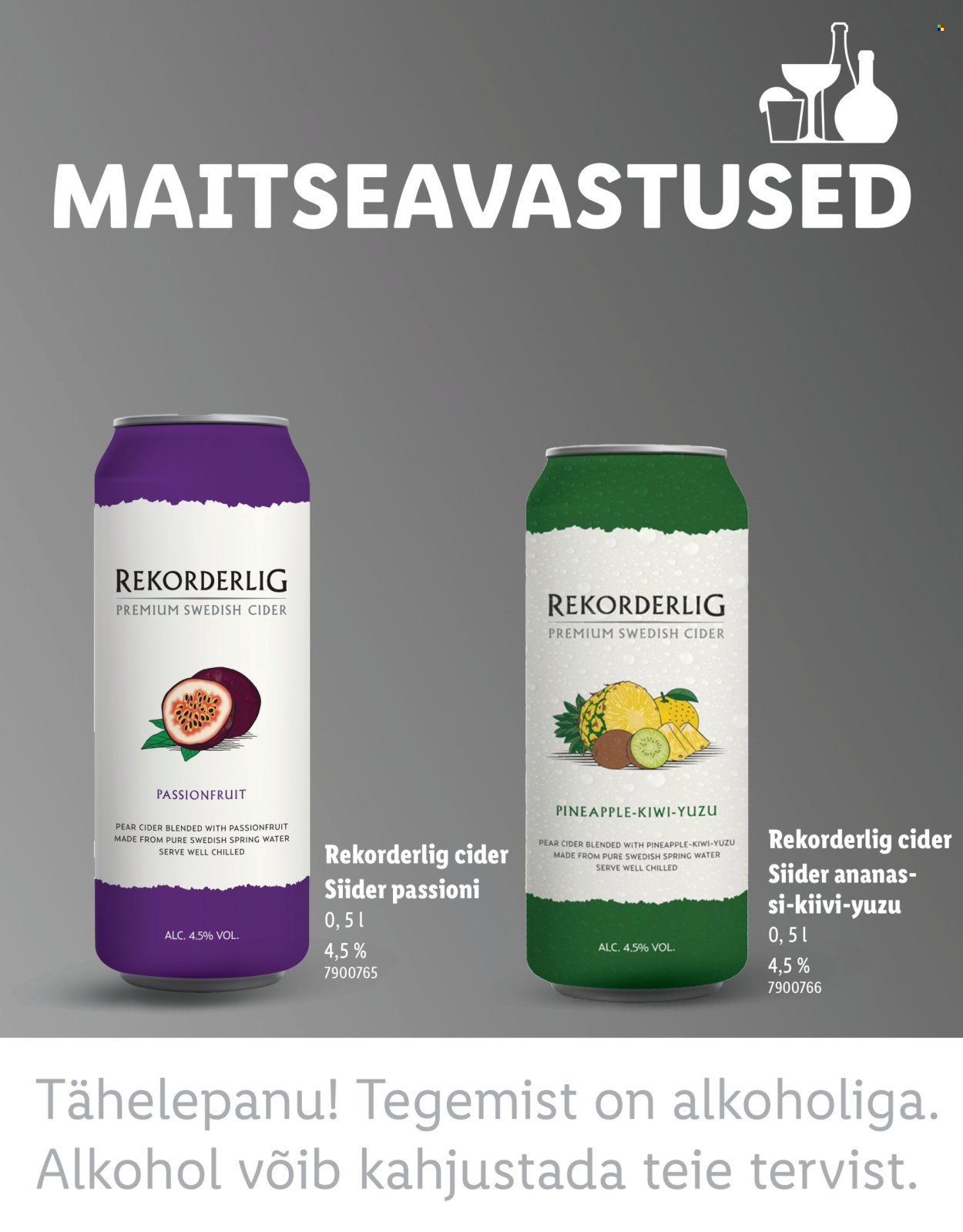 LIDL kliendileht - MAITSEAVASTUSED
