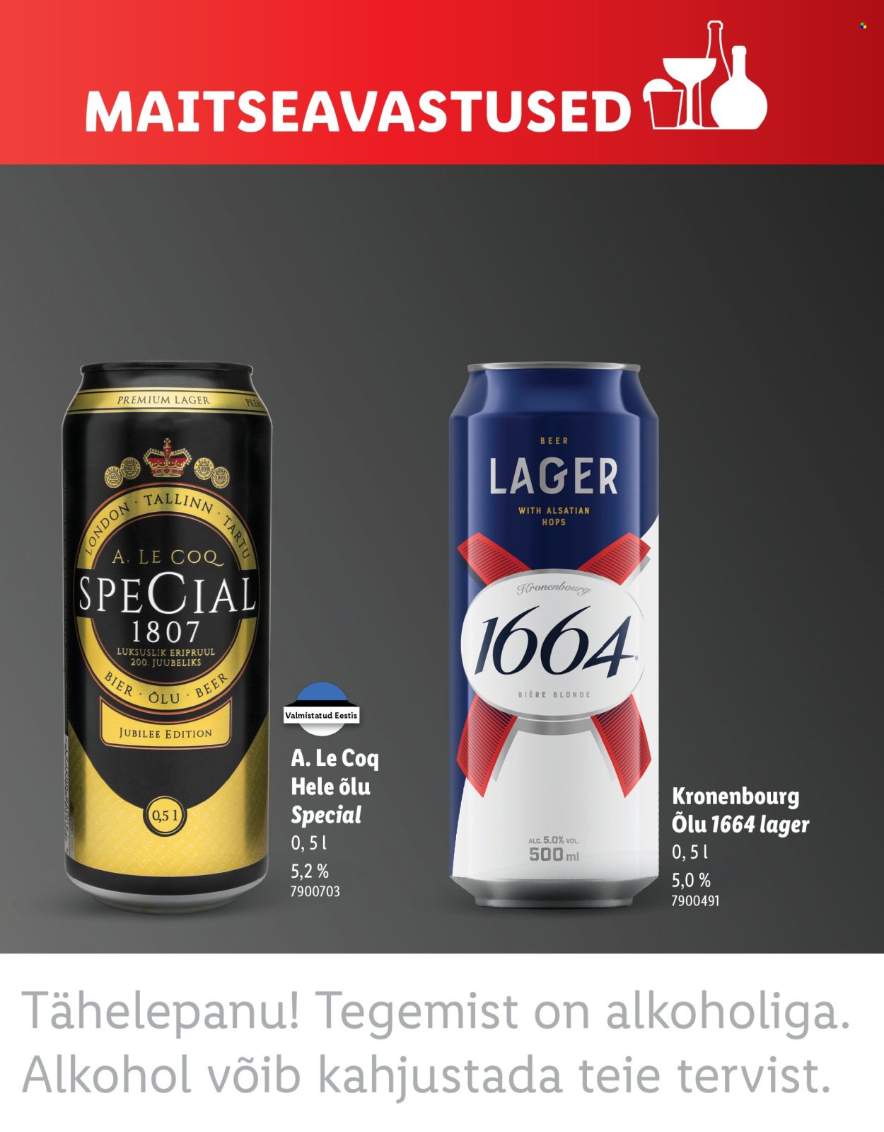 LIDL kliendileht - MAITSEAVASTUSED