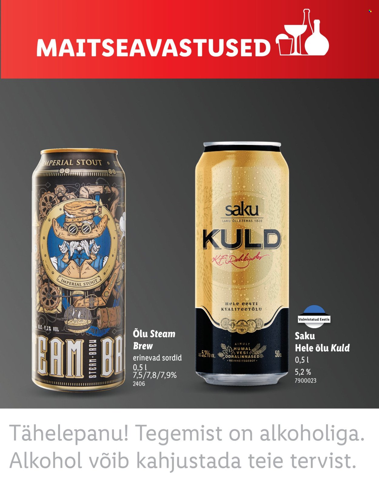 LIDL kliendileht - MAITSEAVASTUSED