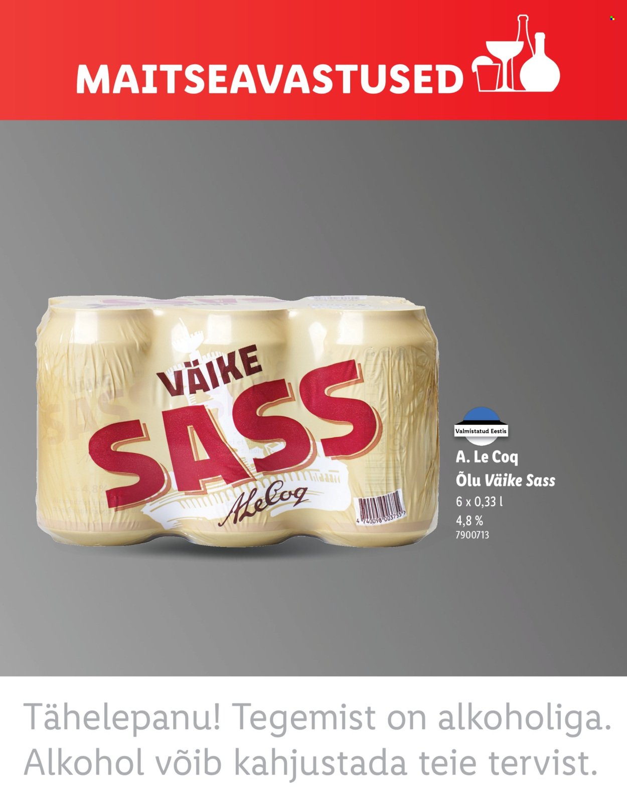 LIDL kliendileht - MAITSEAVASTUSED