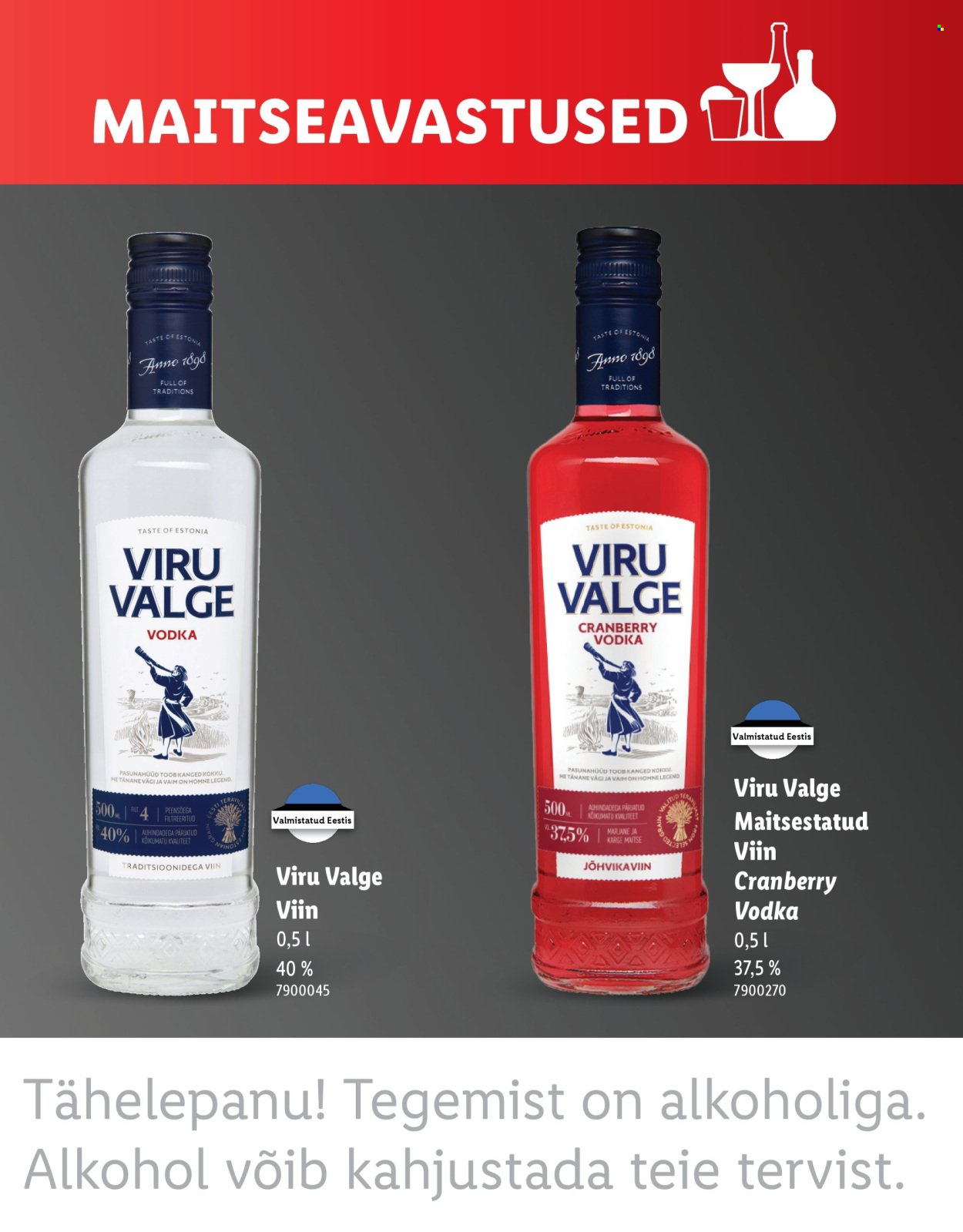 LIDL kliendileht - MAITSEAVASTUSED