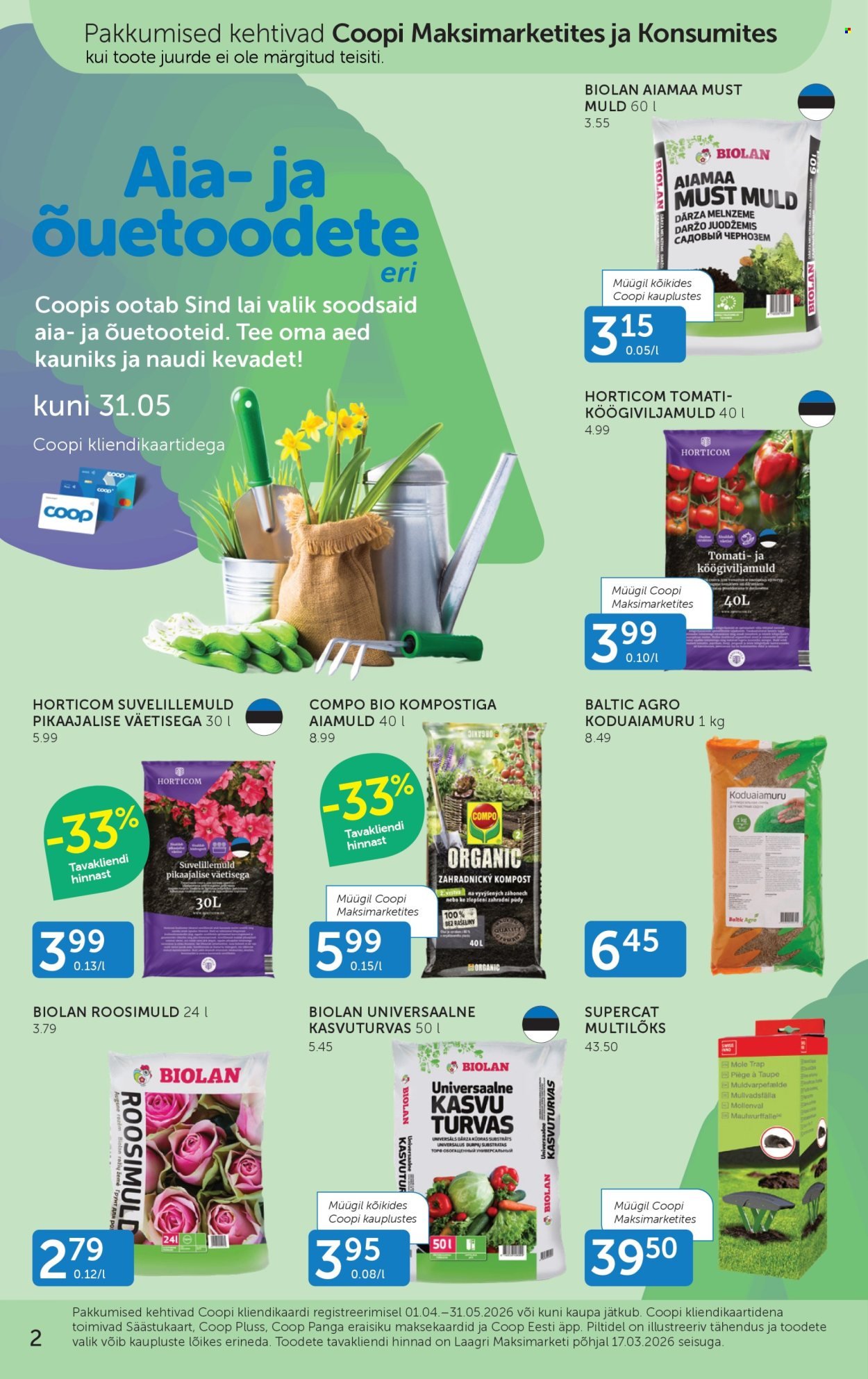 COOP kliendileht - Alates 1.04.2026