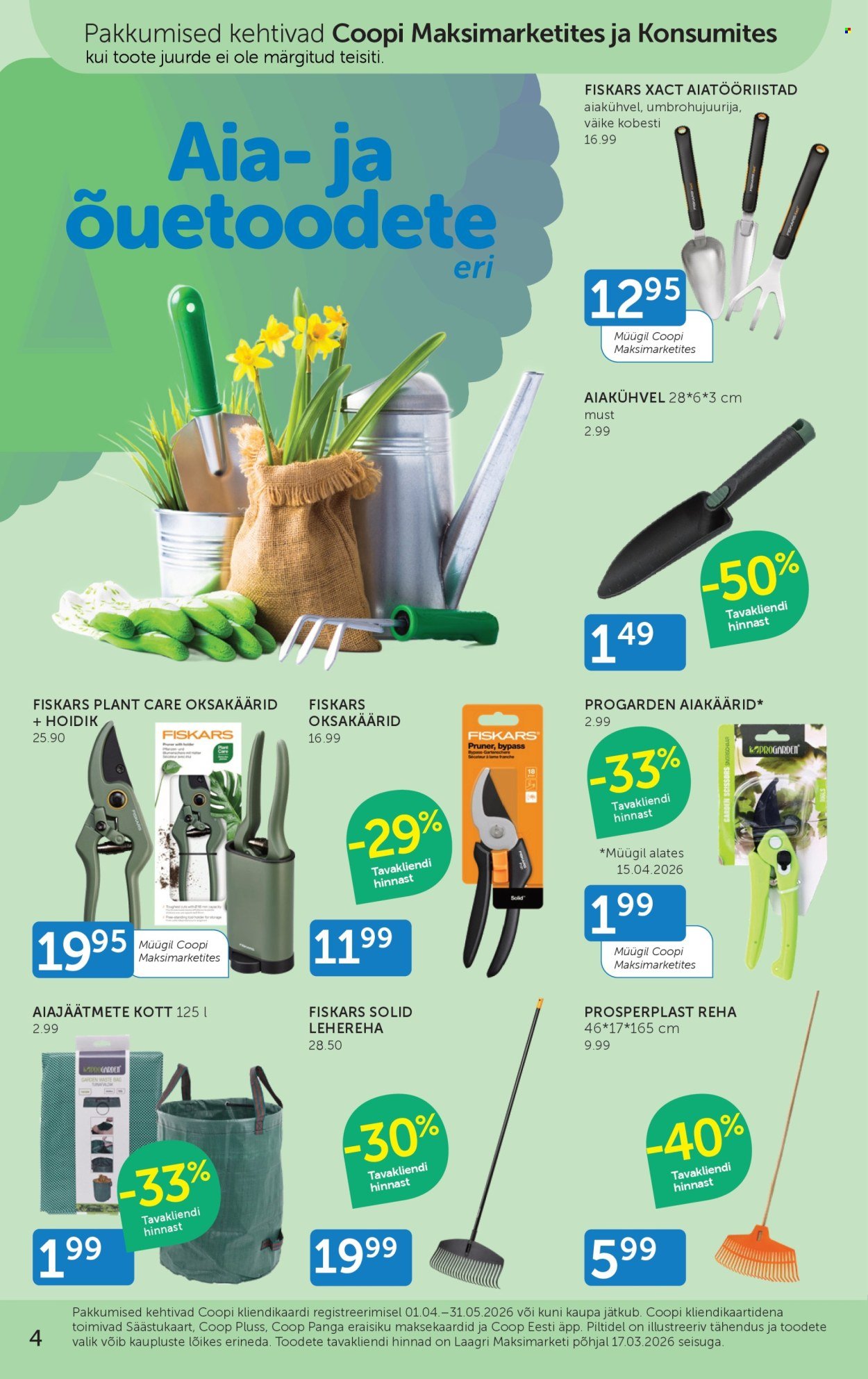 COOP kliendileht - Alates 1.04.2026