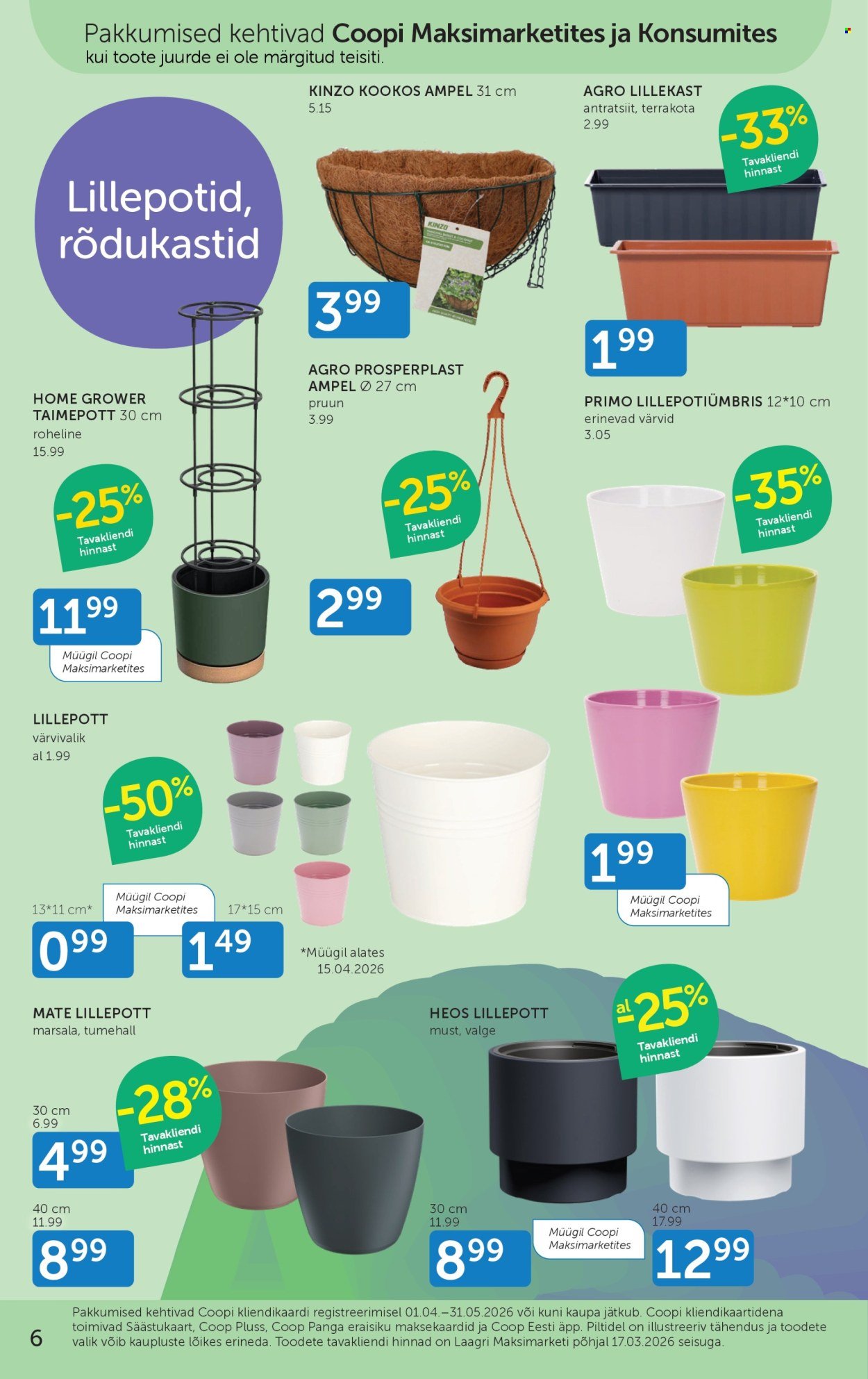 COOP kliendileht - Alates 1.04.2026