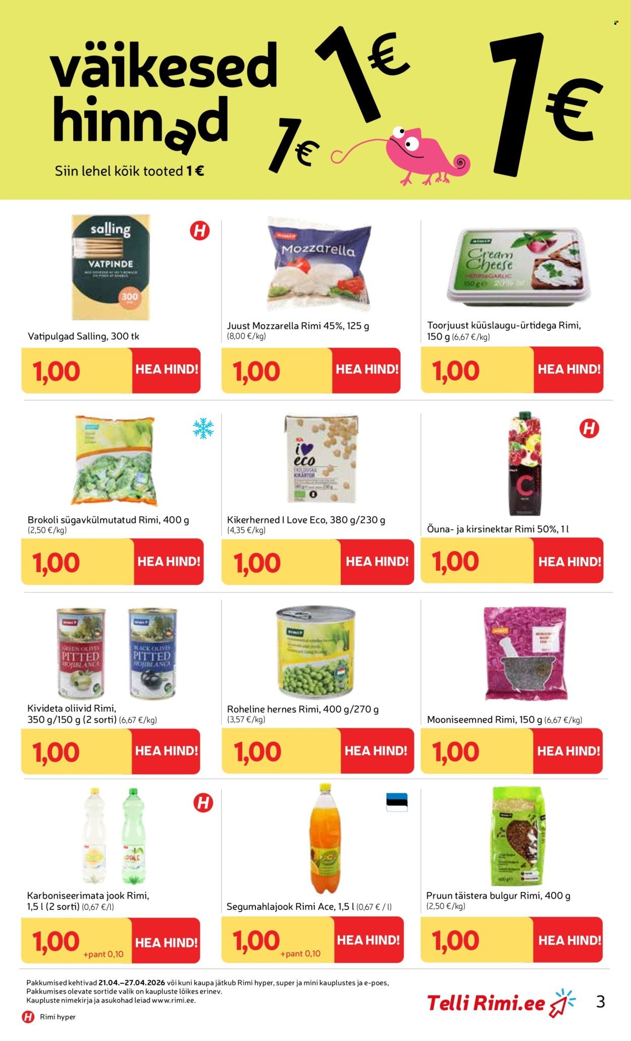 RIMI kliendileht - Kliendileht