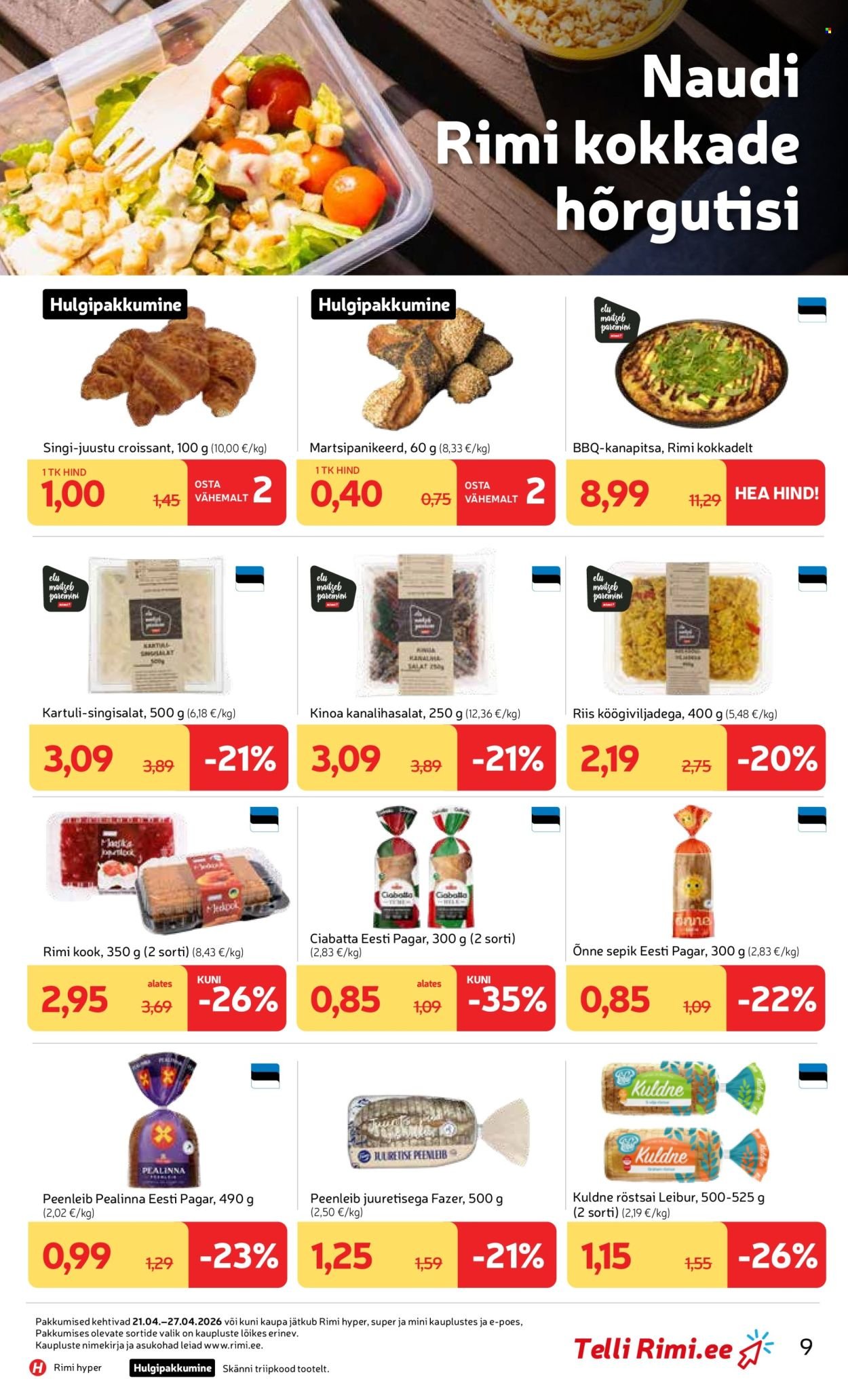 RIMI kliendileht - Kliendileht