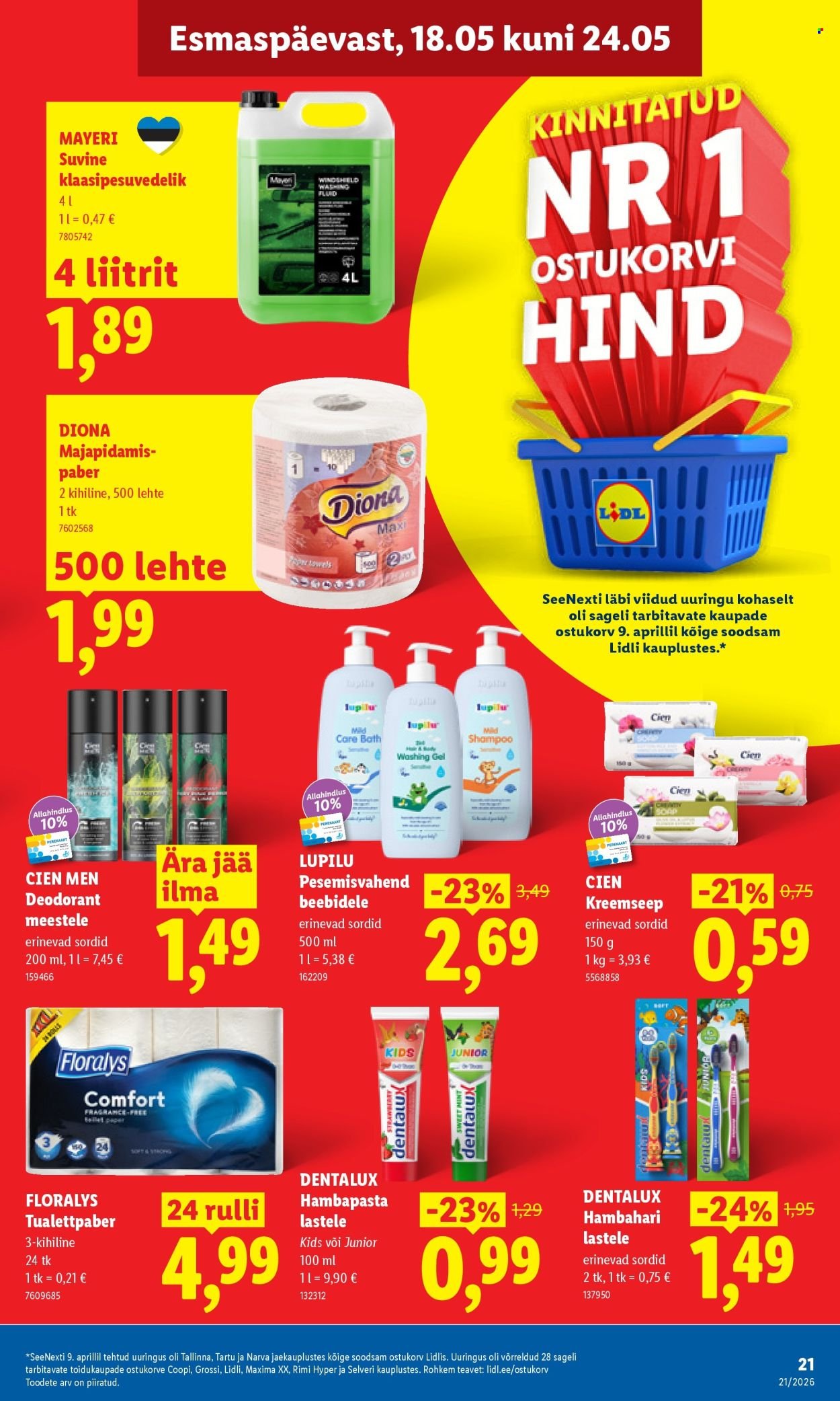 LIDL kliendileht - Kliendileht