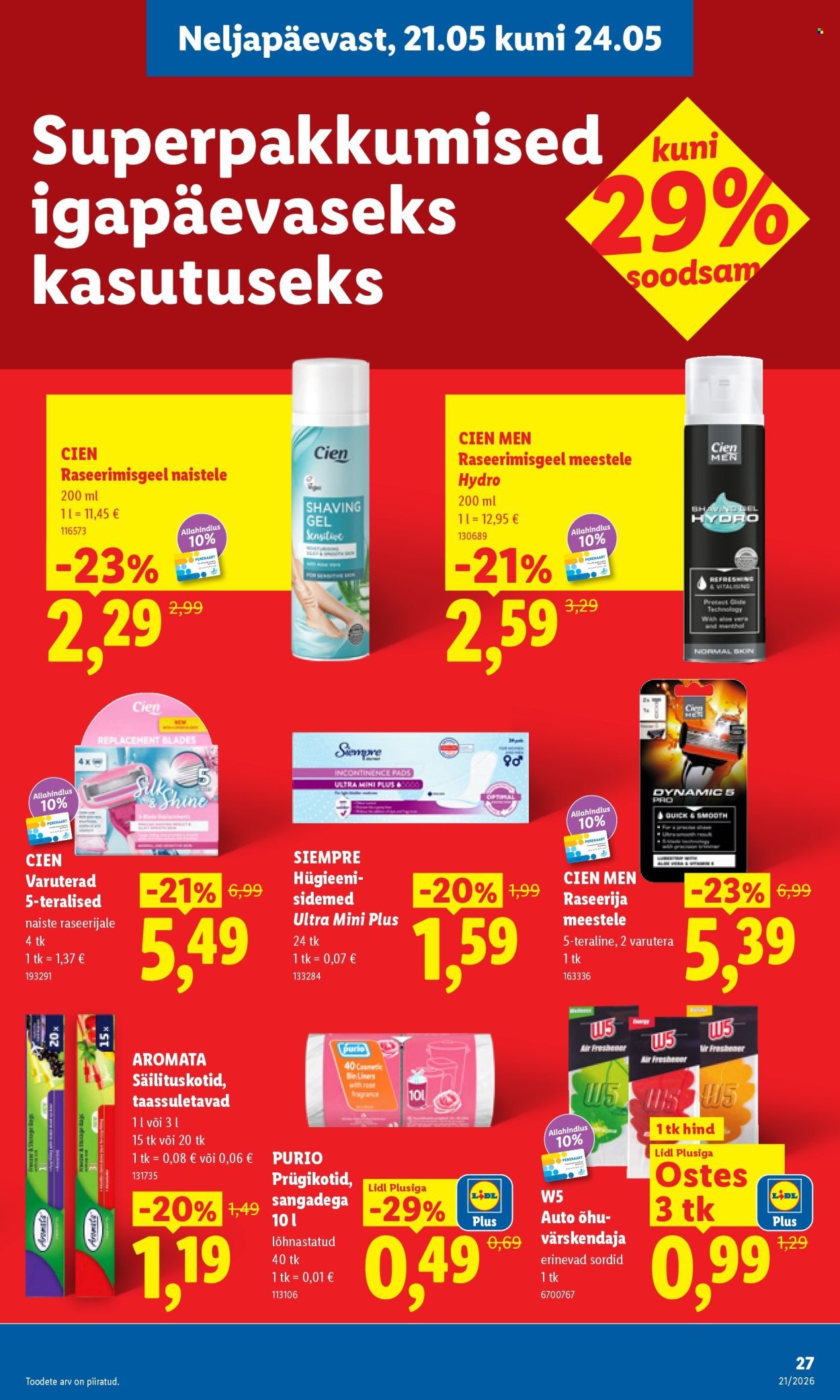 LIDL kliendileht - Kliendileht