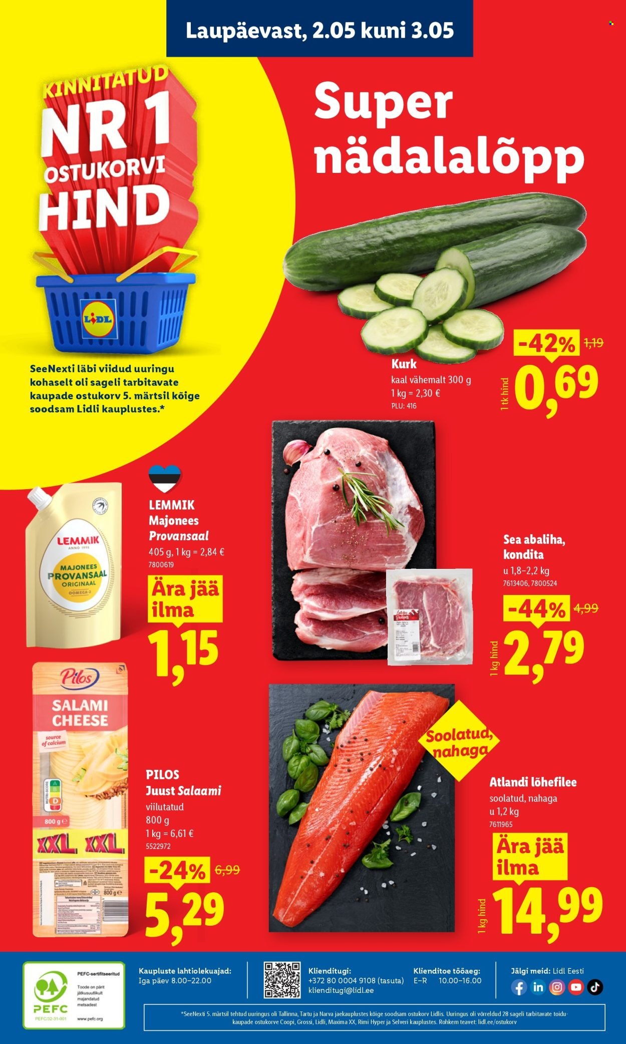 LIDL kliendileht - Kliendileht