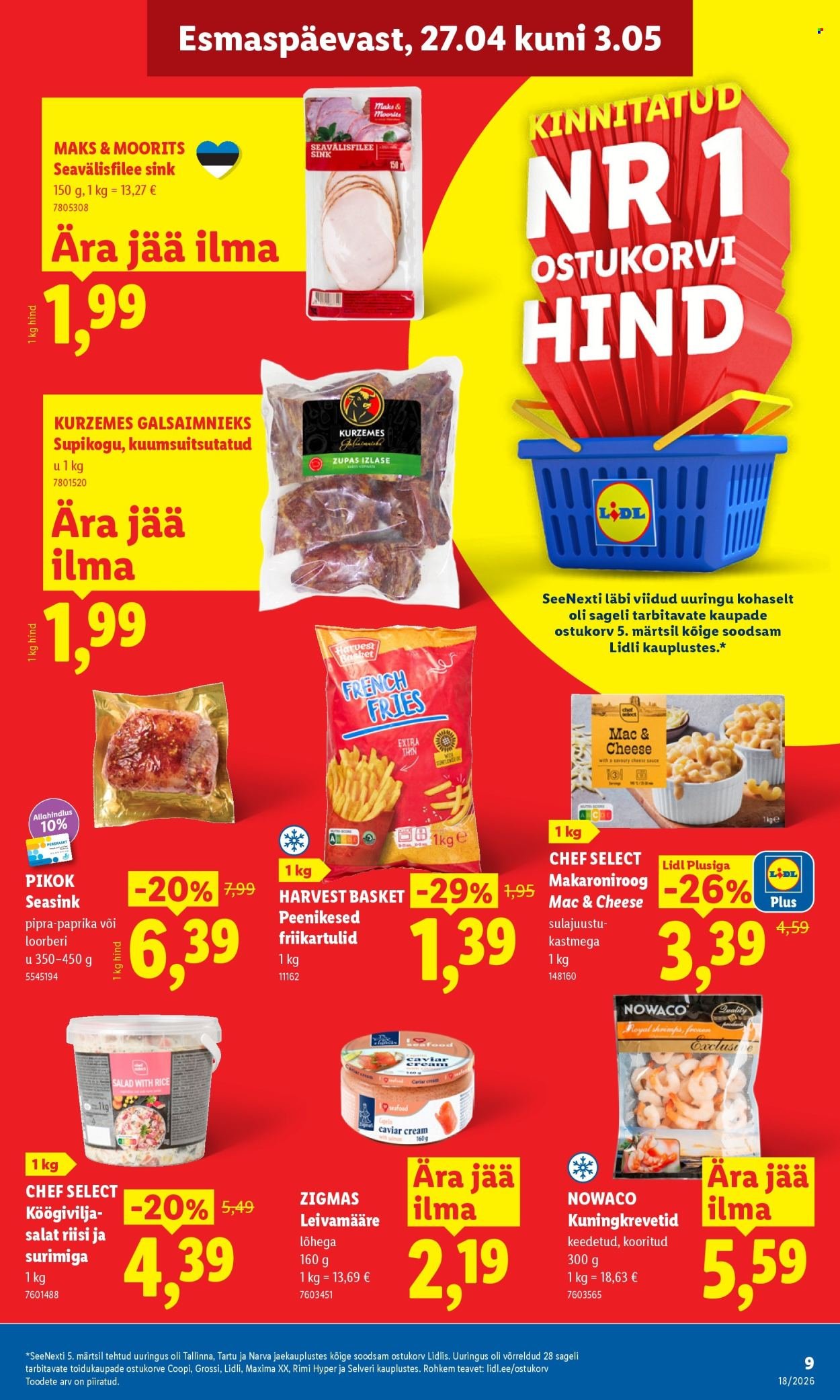 LIDL kliendileht - Kliendileht