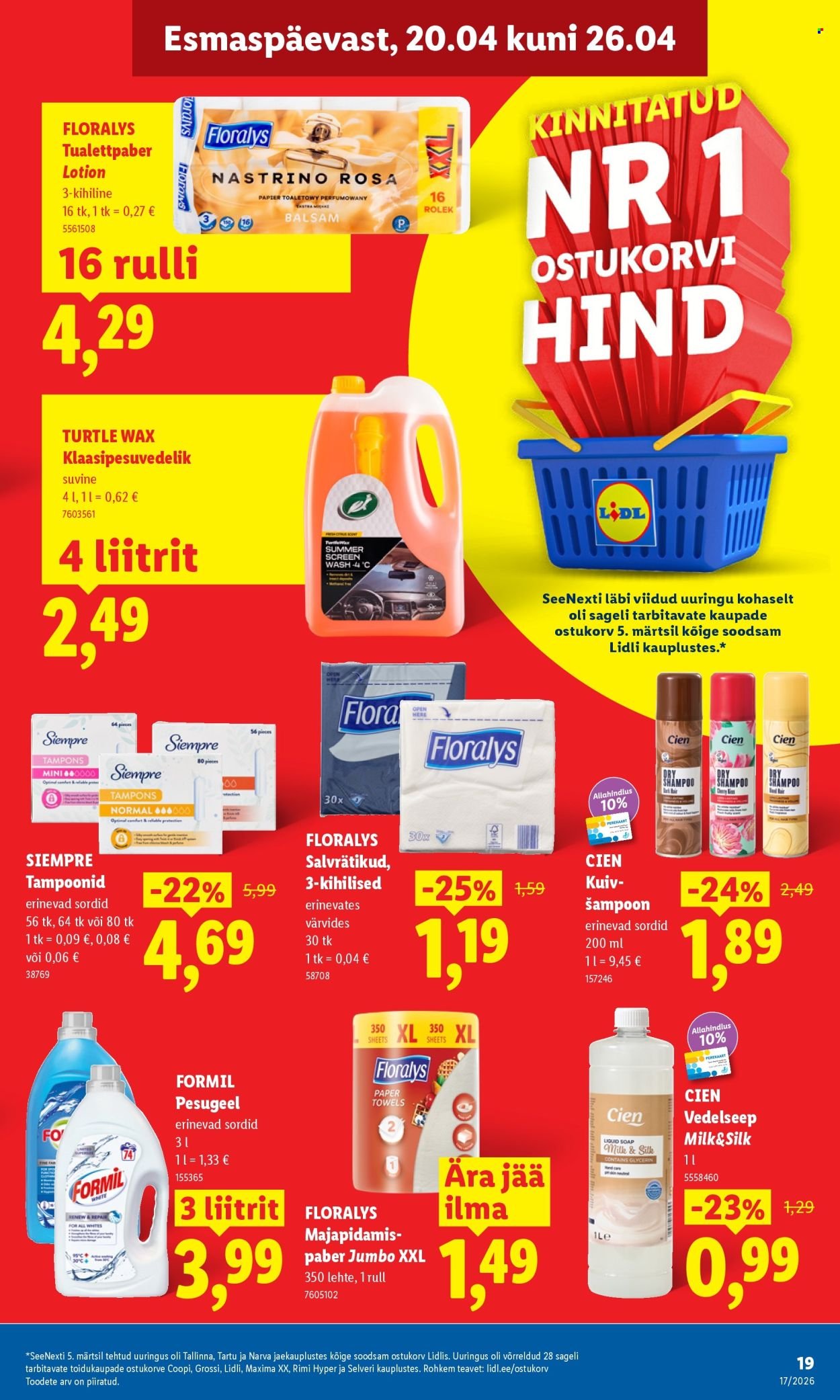 LIDL kliendileht - Kliendileht