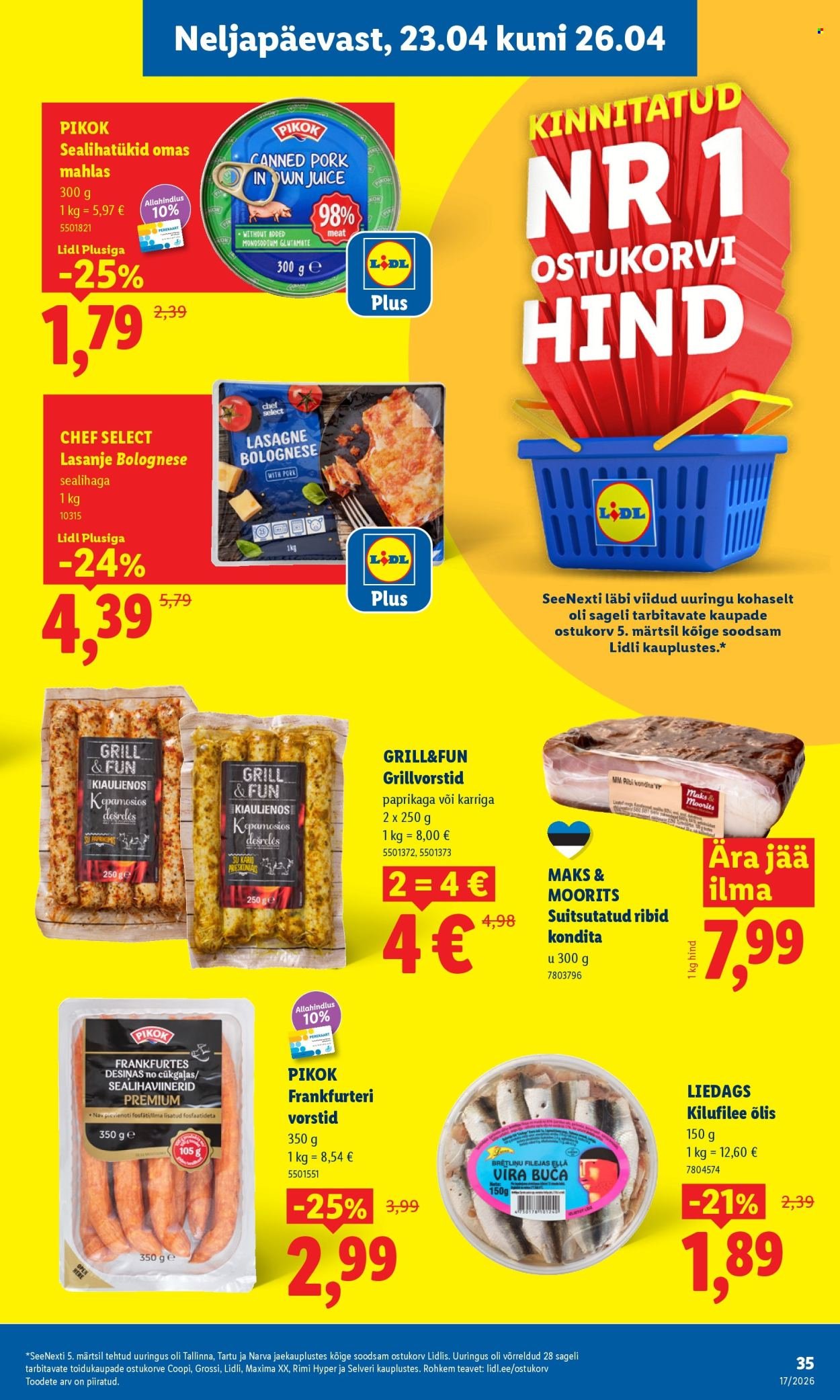 LIDL kliendileht - Kliendileht