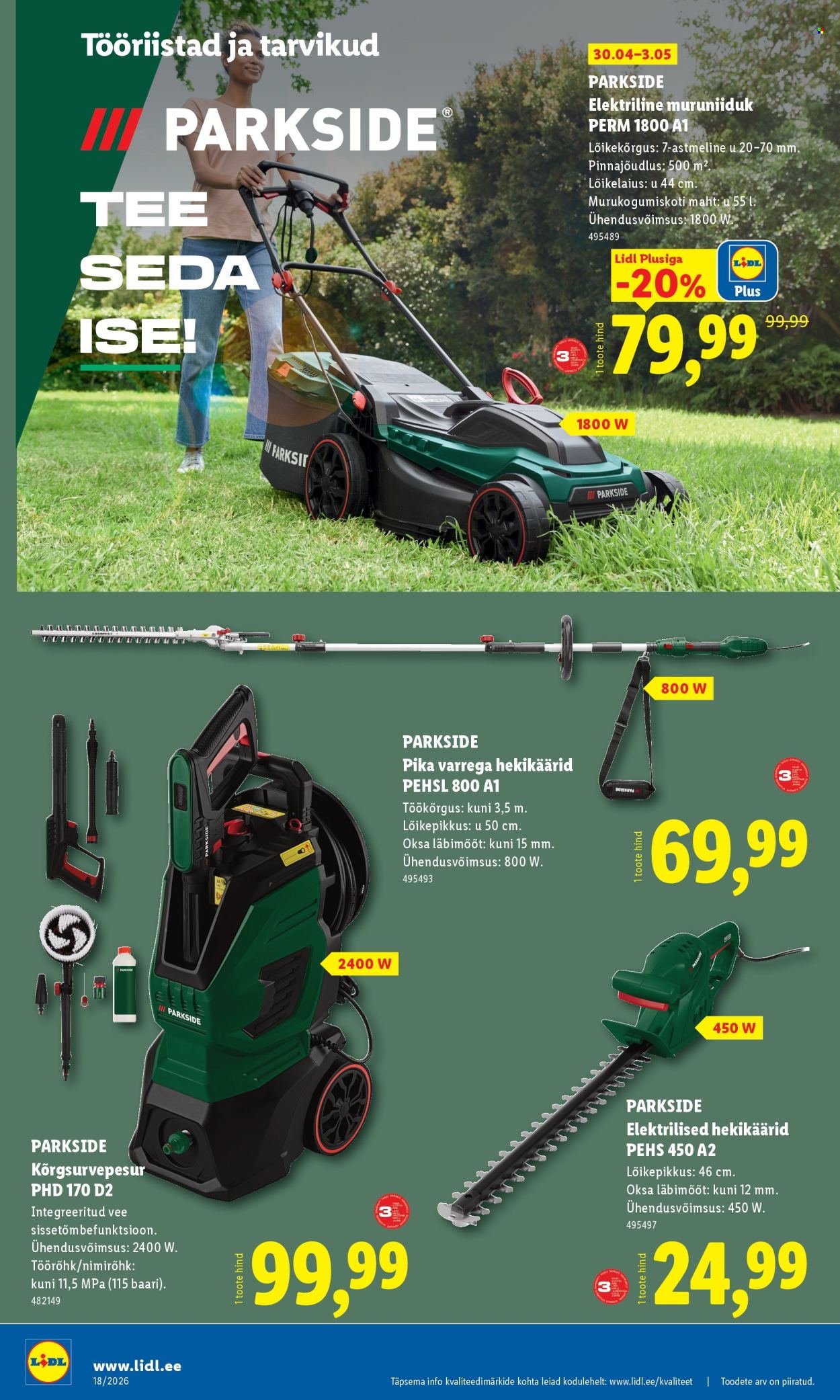 LIDL kliendileht - Tööstuskaupade pakkumised