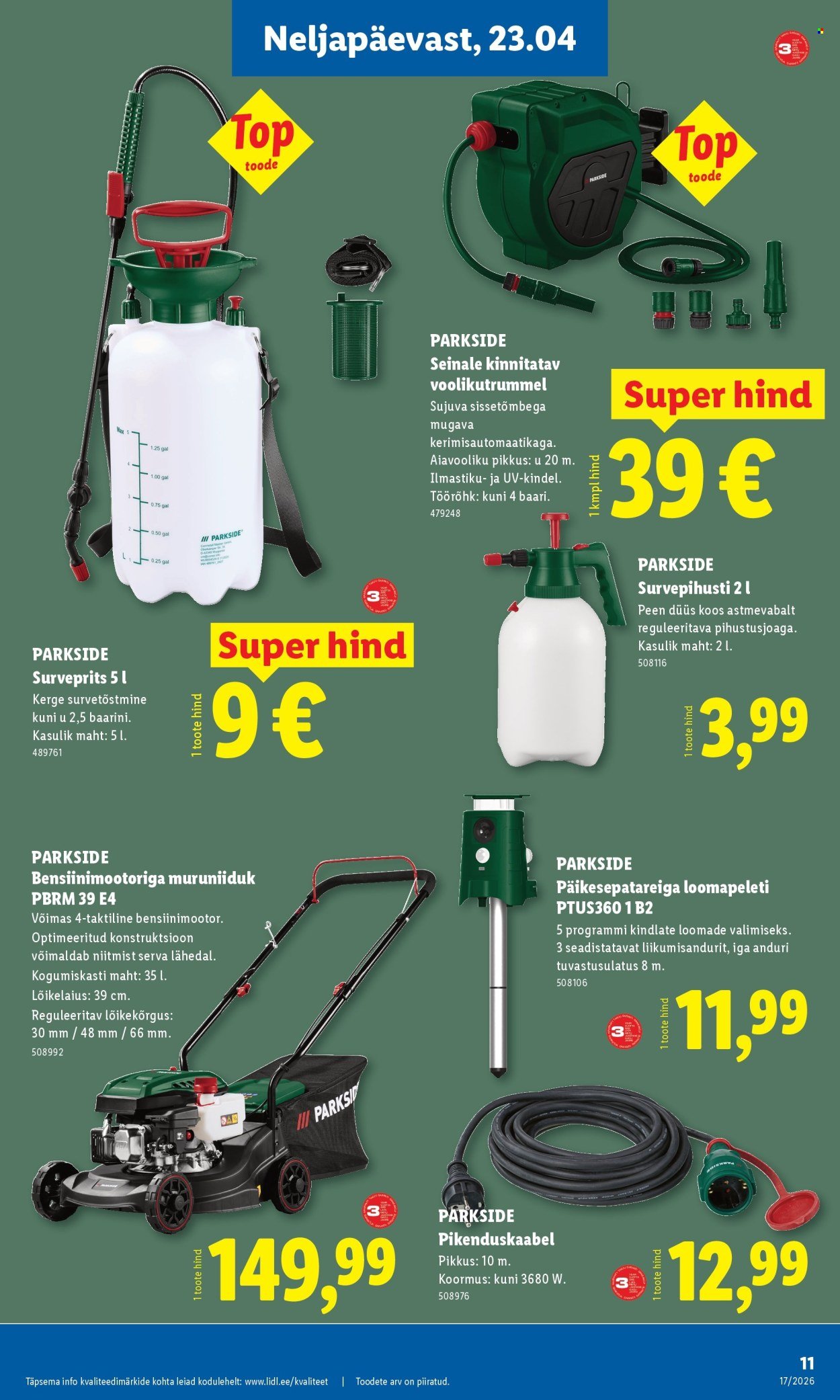 LIDL kliendileht - Tööstuskaupade pakkumised