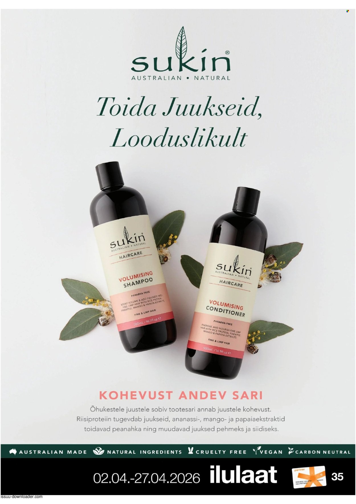 SELVER kliendileht - Selveri Ilulaat - kevad 2026