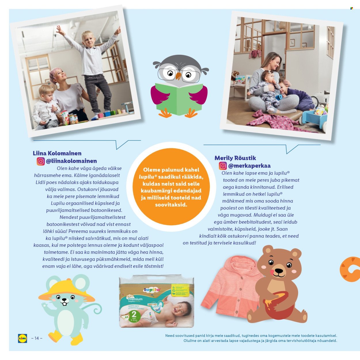 LIDL kliendileht - Lupilu