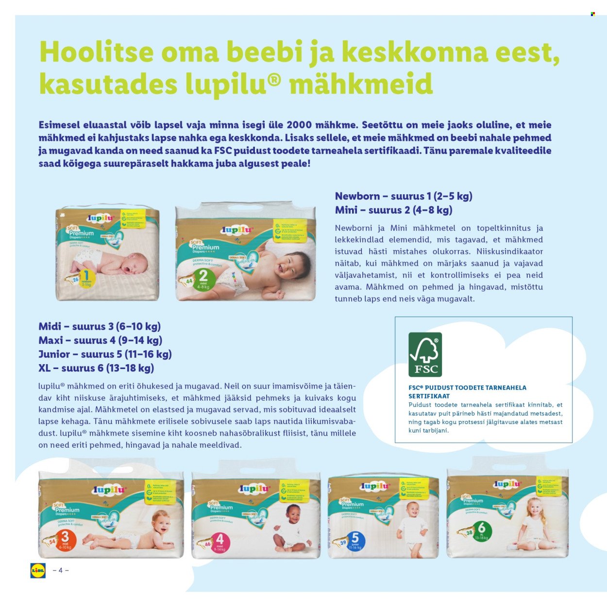 LIDL kliendileht - Lupilu